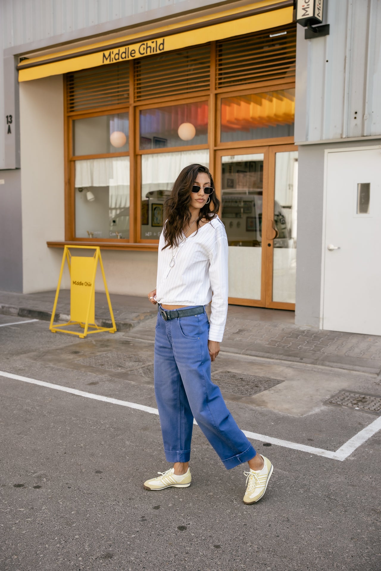 

Pantalon boyfriend 7/8 Femme Robyn Magestic dazzling blue | Freeman T. Porter