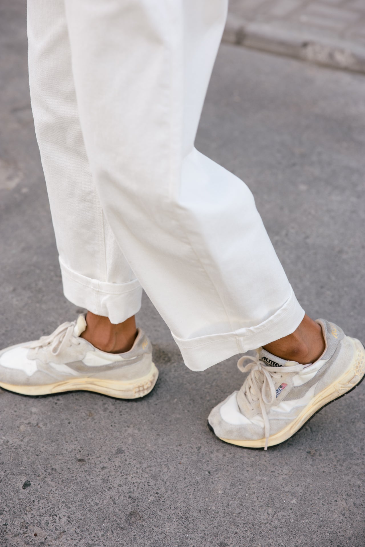 

Pantalon boyfriend 7/8 Femme Robyn Magestic off white | Freeman T. Porter