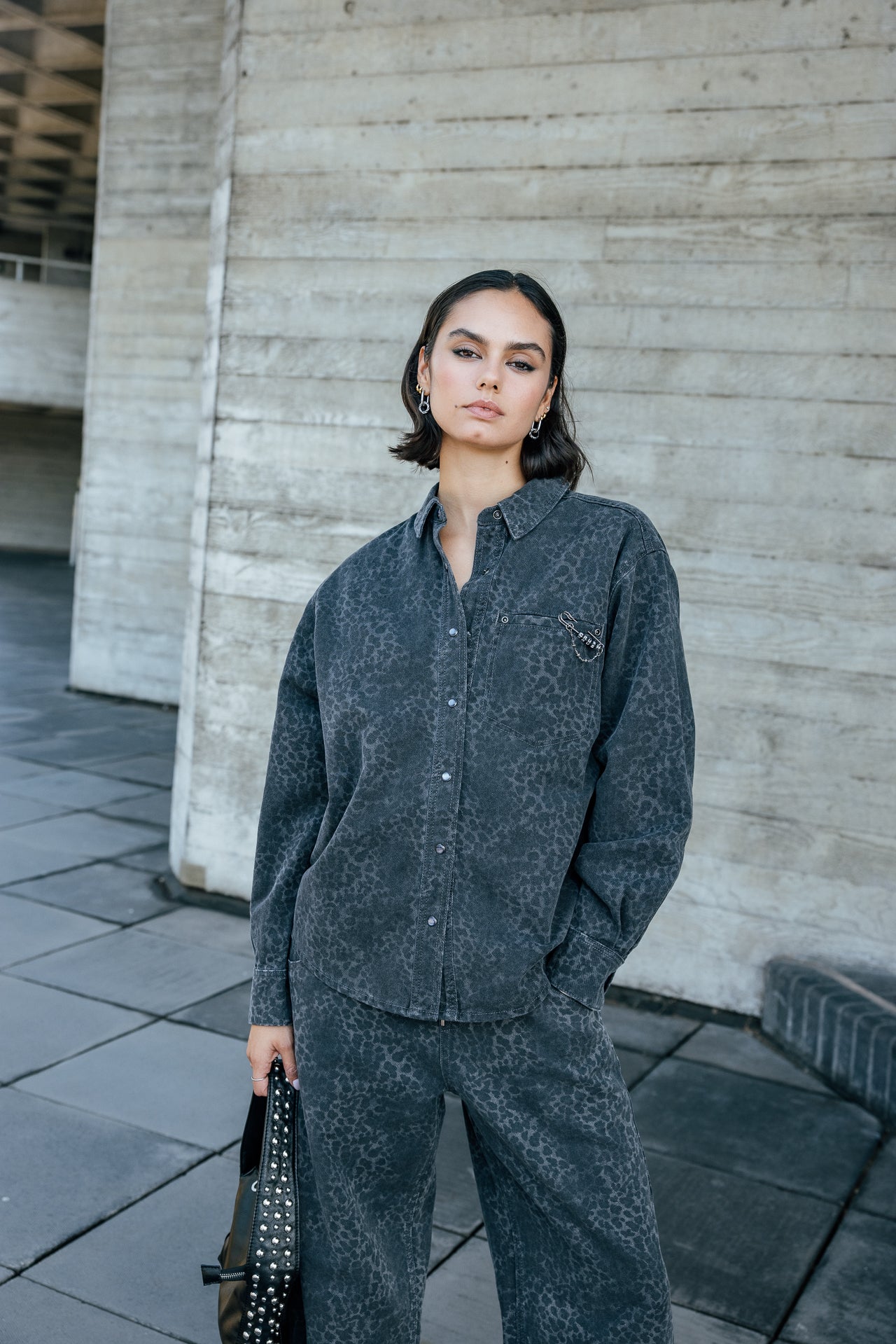 

Jeans large motif léopard Femme Leia whistle | Freeman T. Porter