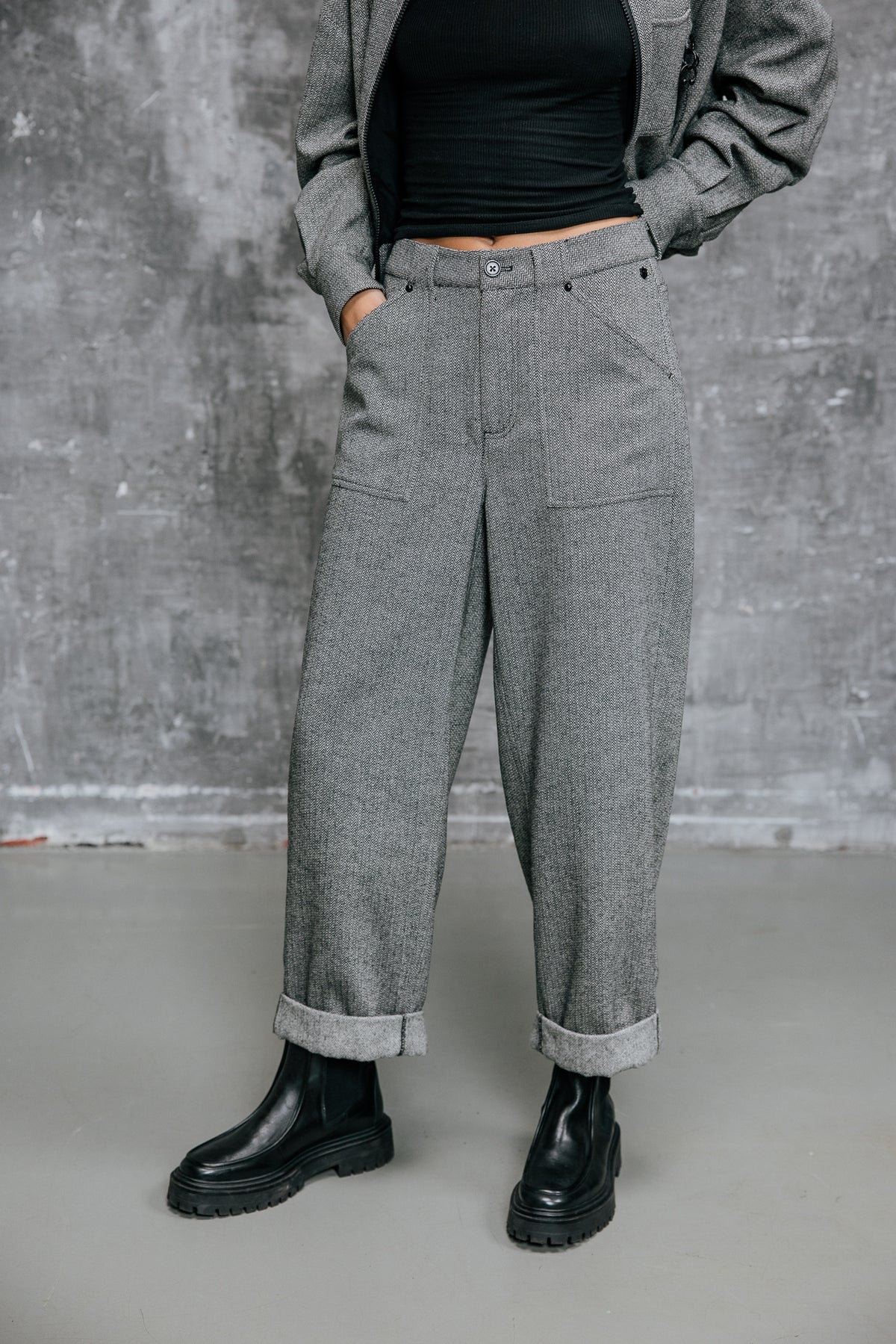 

Workwear-Hose 7/8 Damen Naya Dalton ultimate grey | Freeman T. Porter