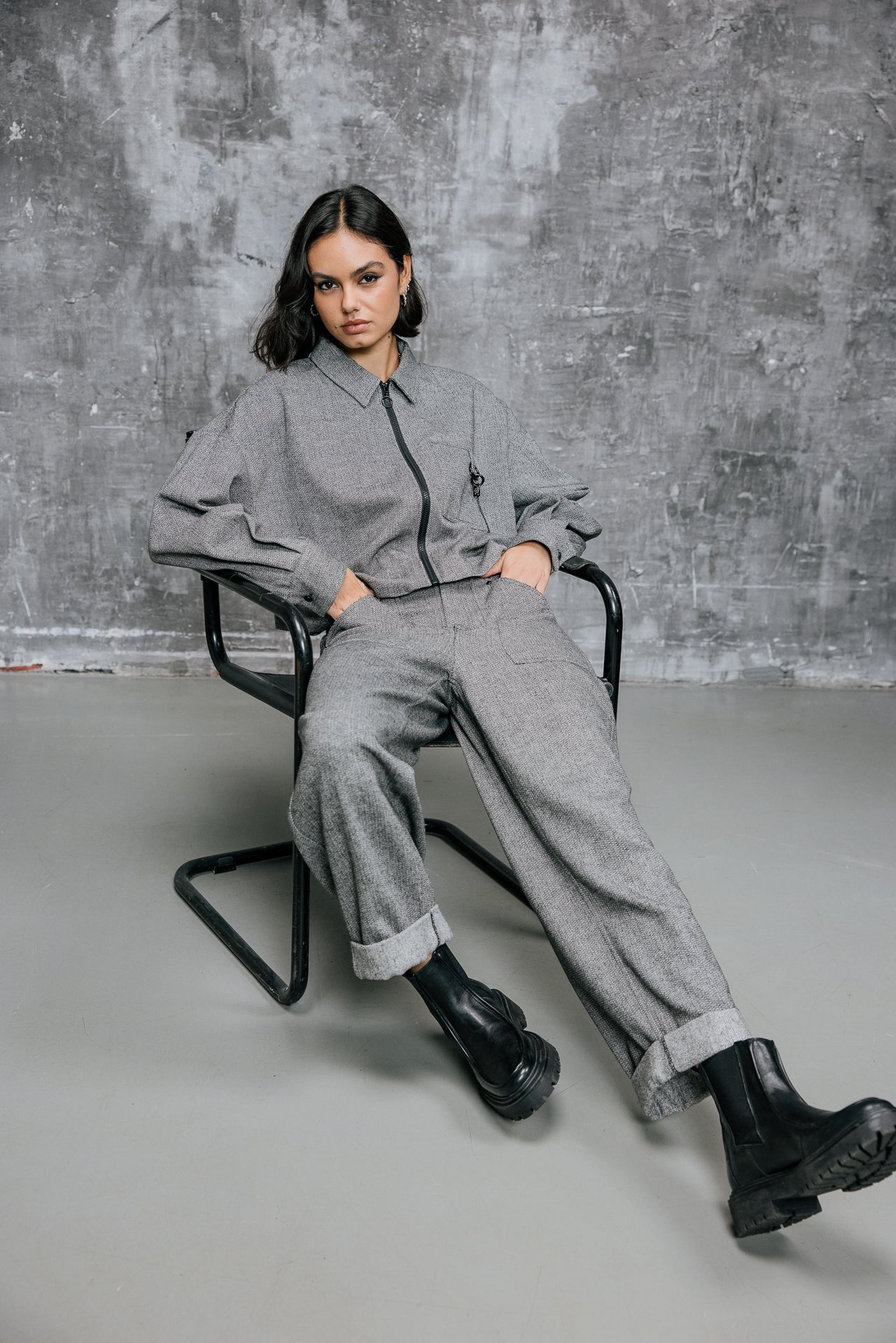 

Workwear-Hose 7/8 Damen Naya Dalton ultimate grey | Freeman T. Porter