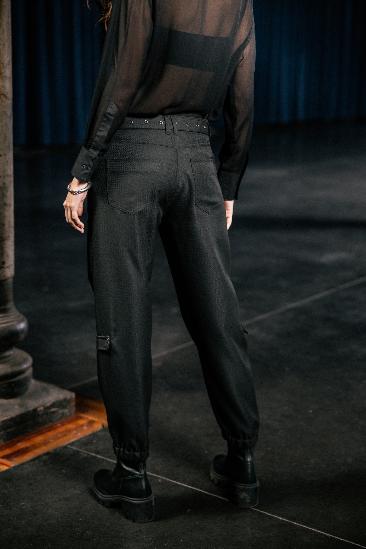 

Pantalon cargo Femme Ciara Lucero black | Freeman T. Porter