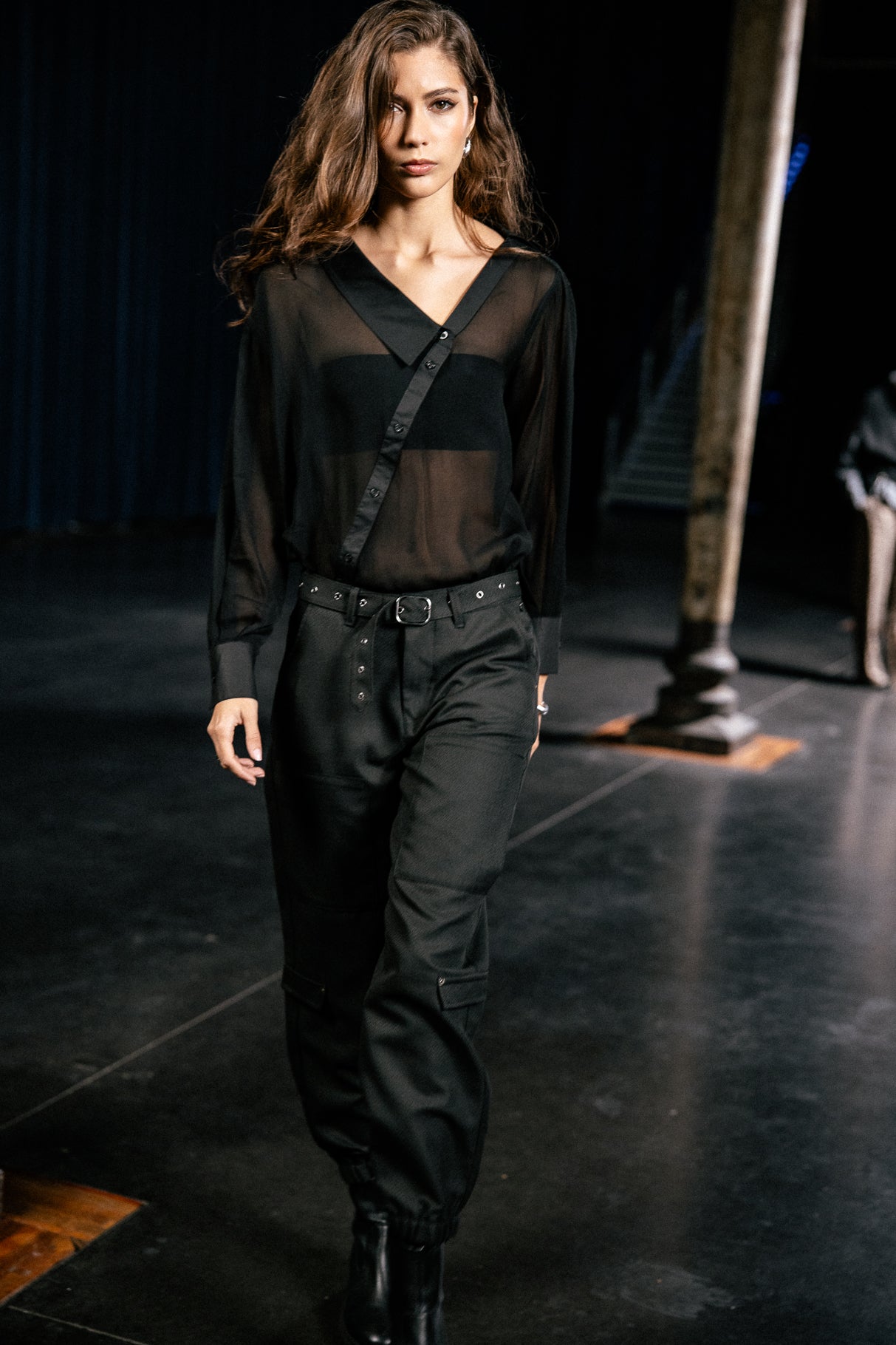 

Pantalon cargo Femme Ciara Lucero black | Freeman T. Porter