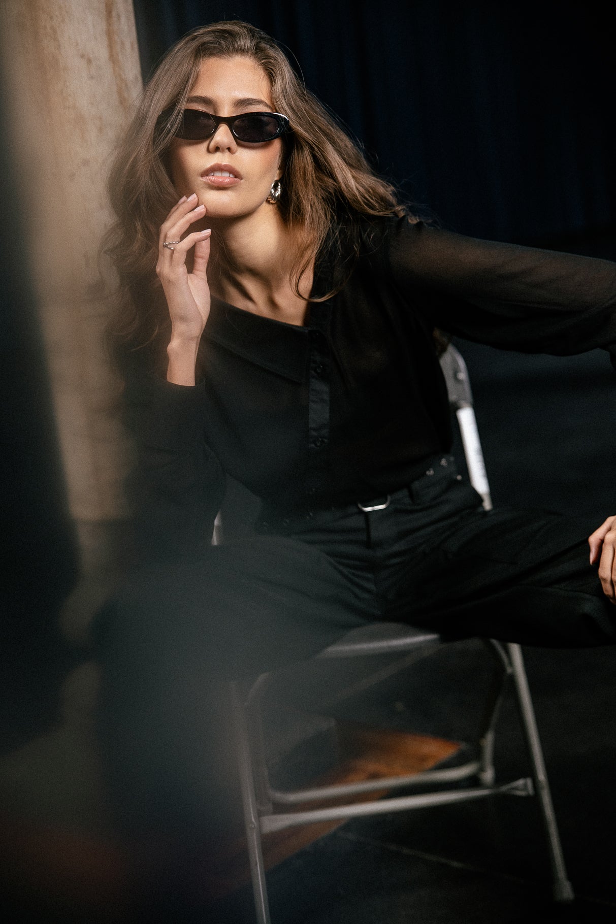 

Pantalon cargo Femme Ciara Lucero black | Freeman T. Porter