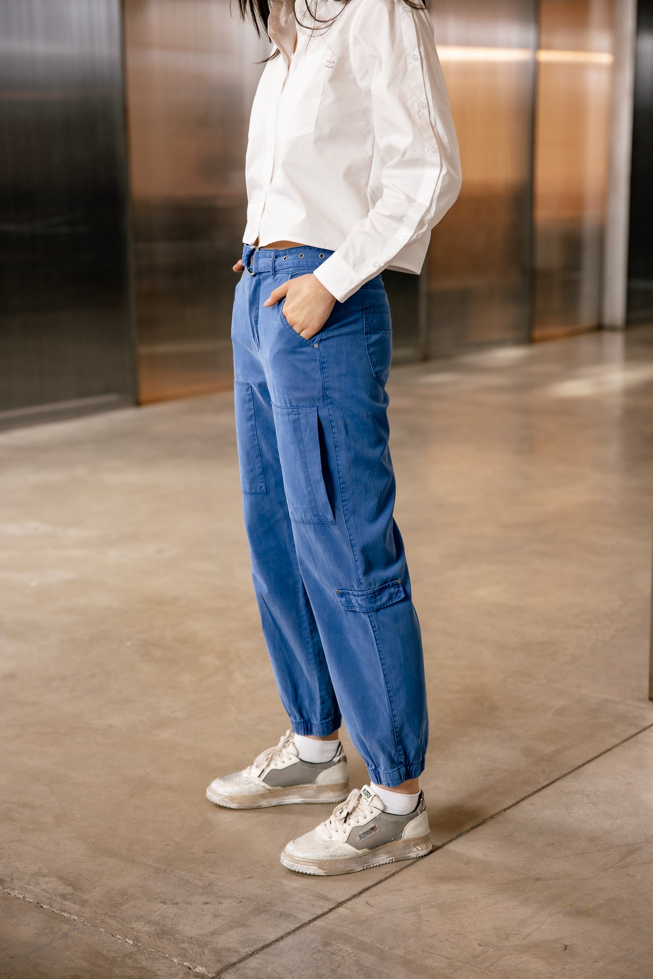 
              

Pantalon cargo Femme Ciara Jazz dazzling blue | Freeman T. Porter
            