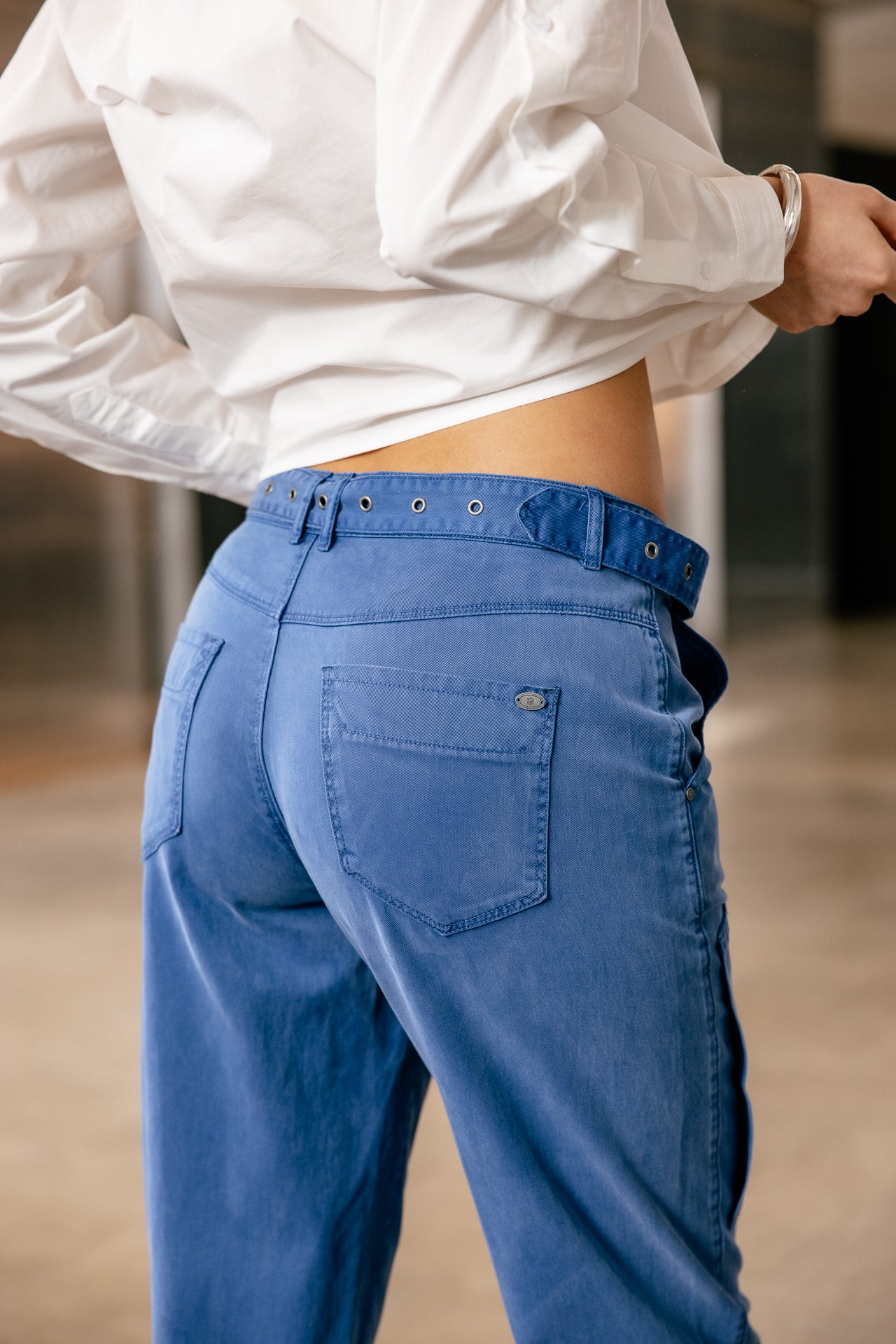 

Pantalon cargo Femme Ciara Jazz dazzling blue | Freeman T. Porter