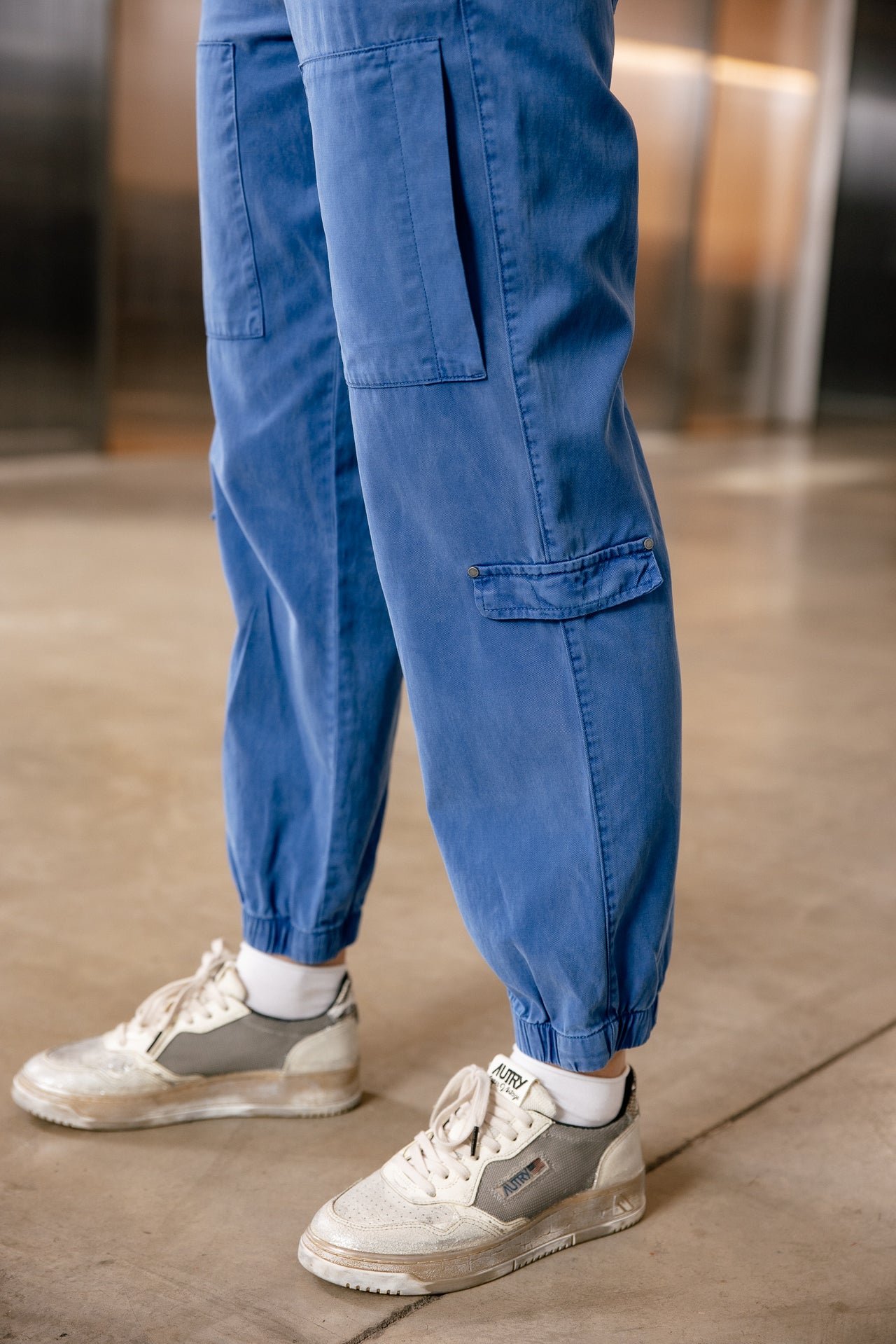 

Pantalon cargo Femme Ciara Jazz dazzling blue | Freeman T. Porter