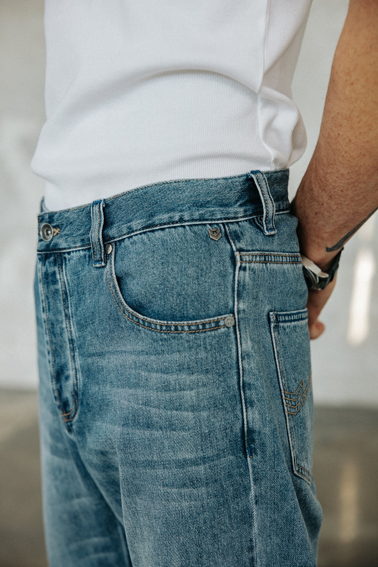 

Jeans droit Homme Orson Denim wonder med | Freeman T. Porter