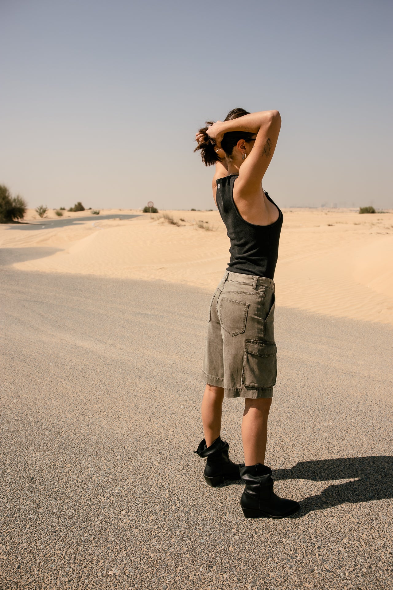 

Bermuda large Femme Soann Tapei olive night | Freeman T. Porter