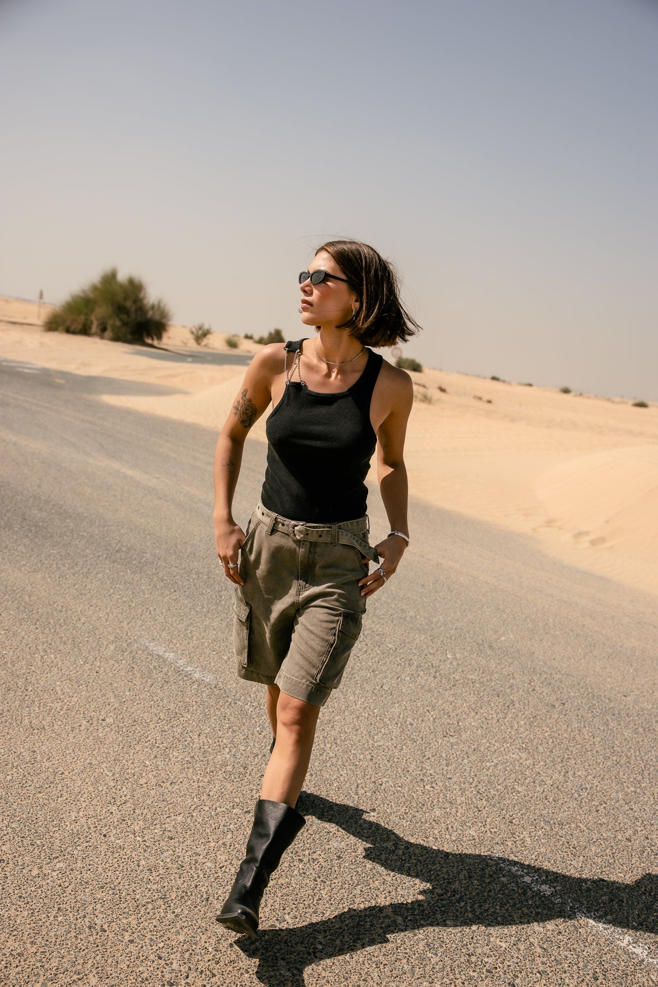 

Bermuda large Femme Soann Tapei olive night | Freeman T. Porter