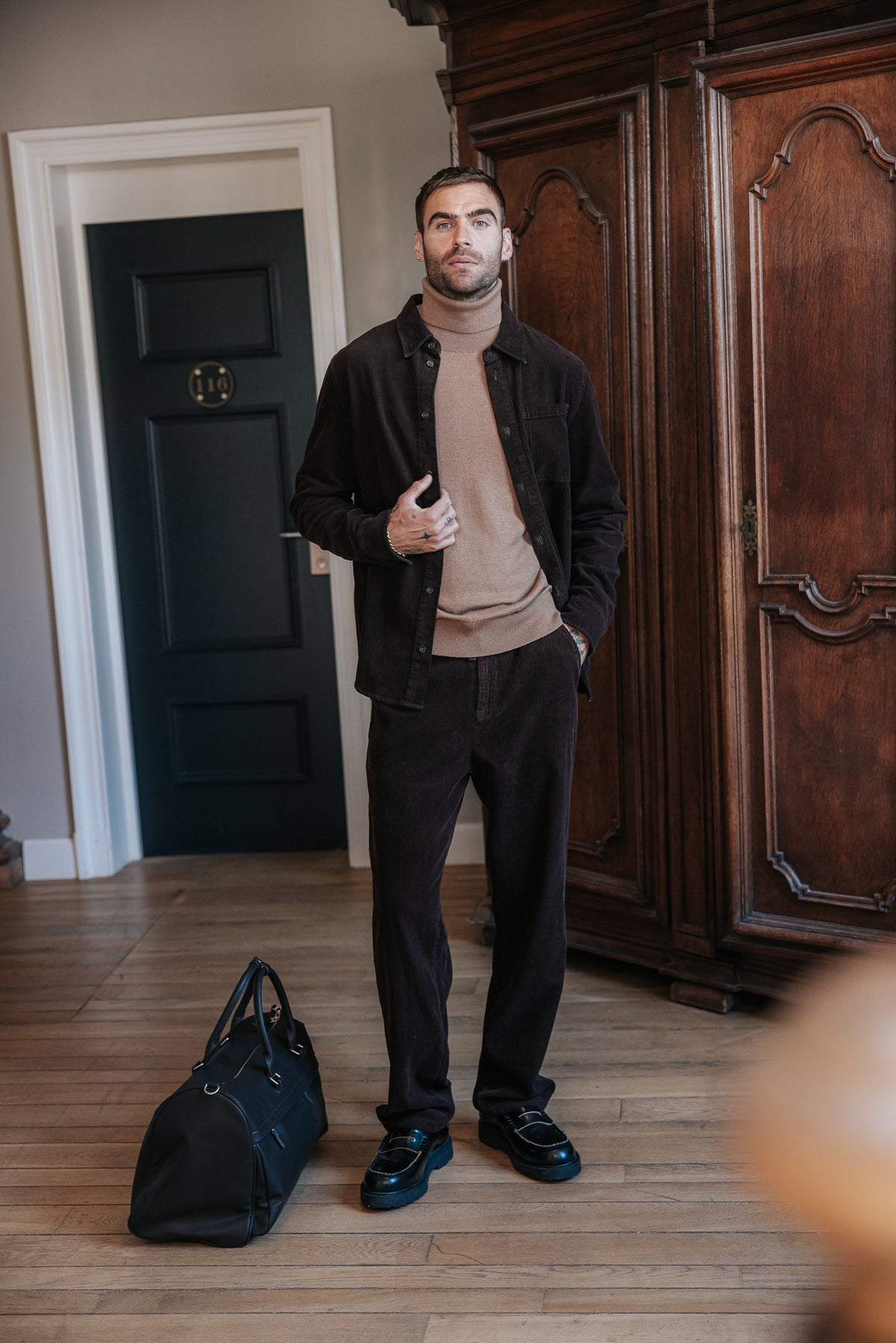 

Pantalón de pana Hombre Yoric Corduroy chocolate torte | Freeman T. Porter