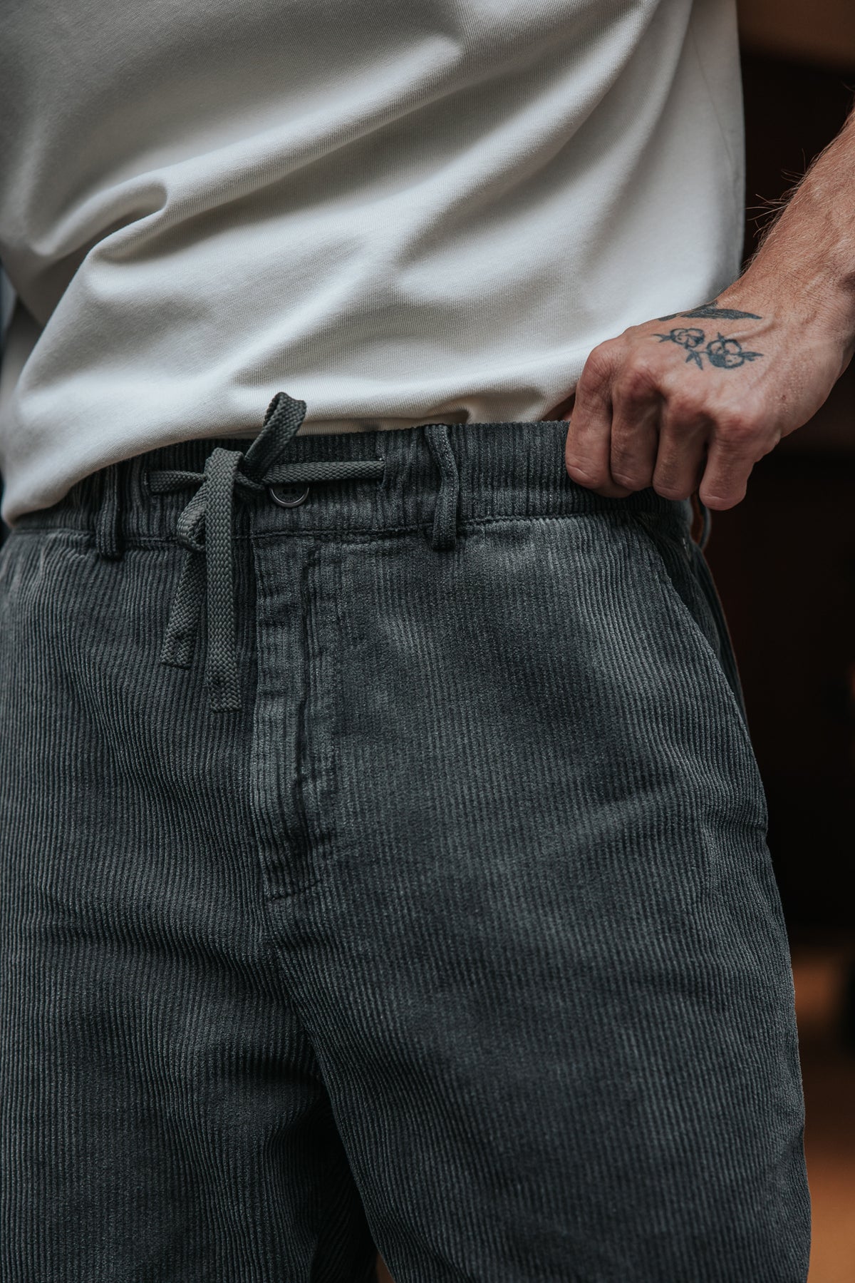 

Cordhose Herren Yoric Corduroy washed grey | Freeman T. Porter