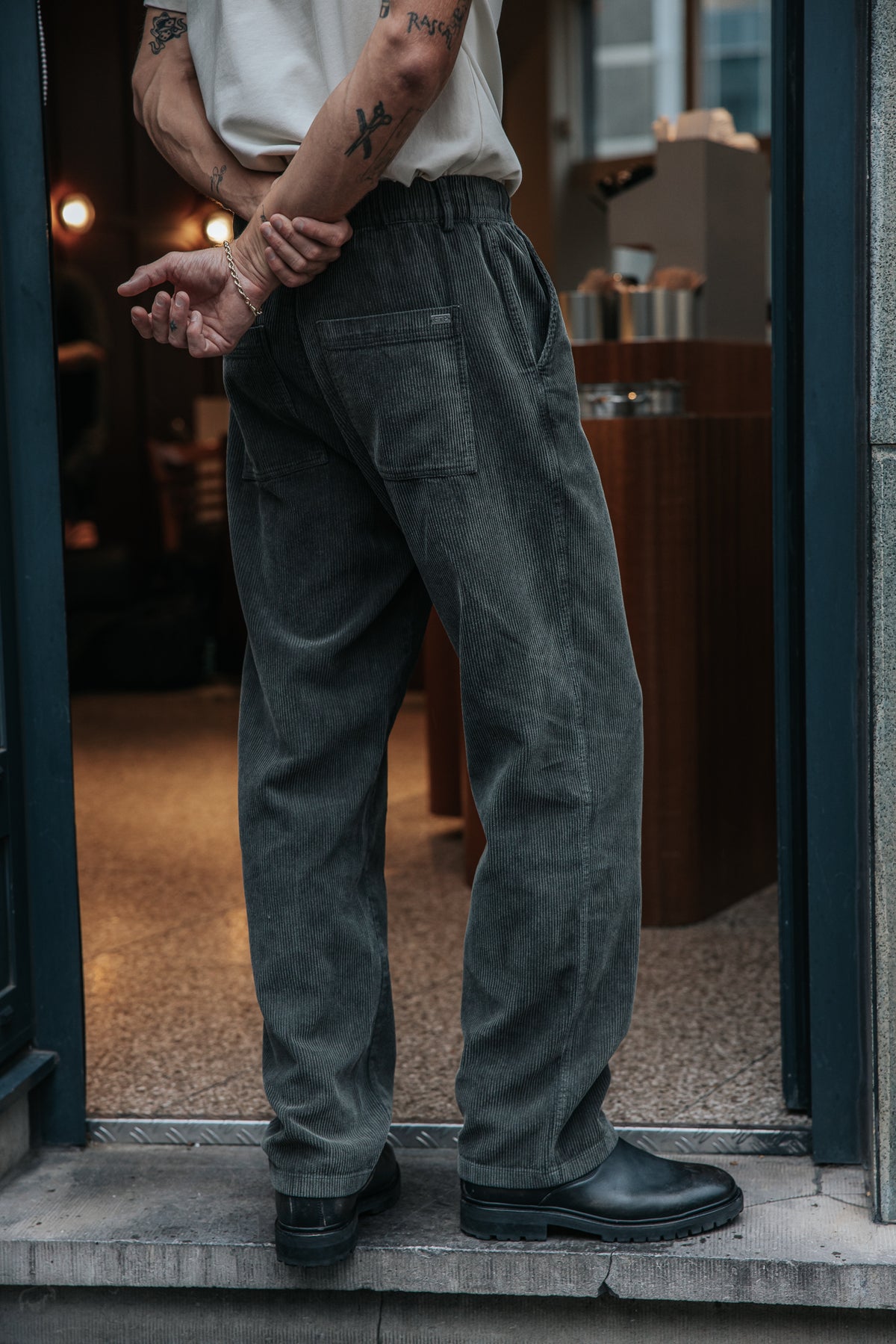 

Cordhose Herren Yoric Corduroy washed grey | Freeman T. Porter