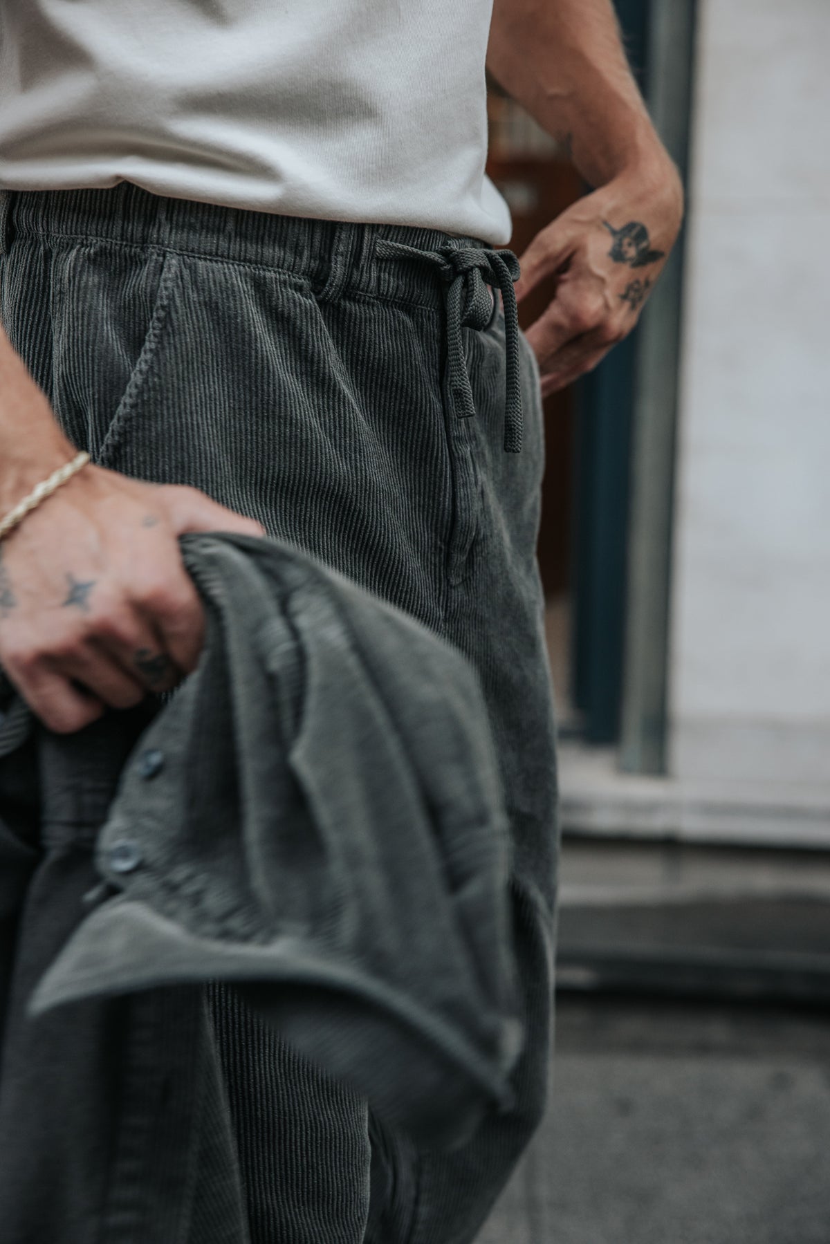 

Cordhose Herren Yoric Corduroy washed grey | Freeman T. Porter