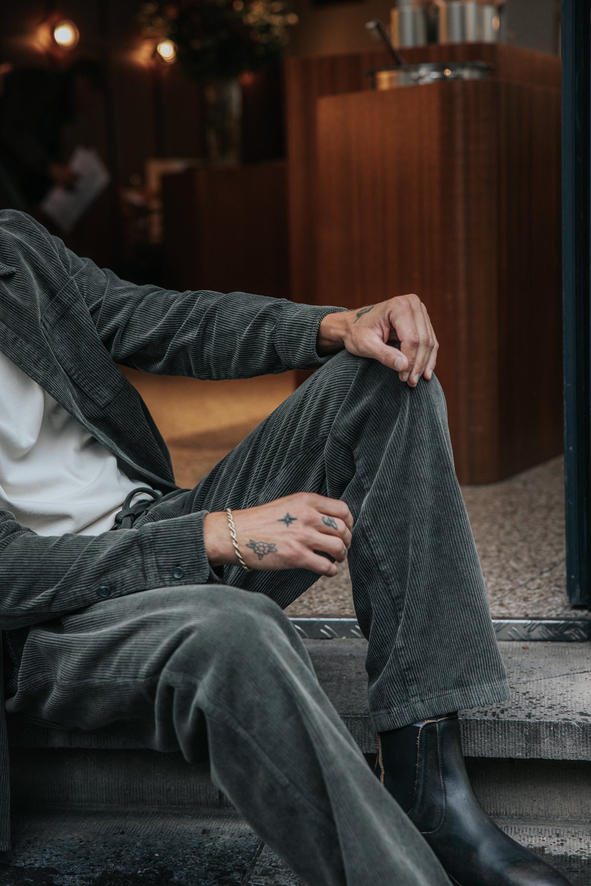 

Cordhose Herren Yoric Corduroy washed grey | Freeman T. Porter