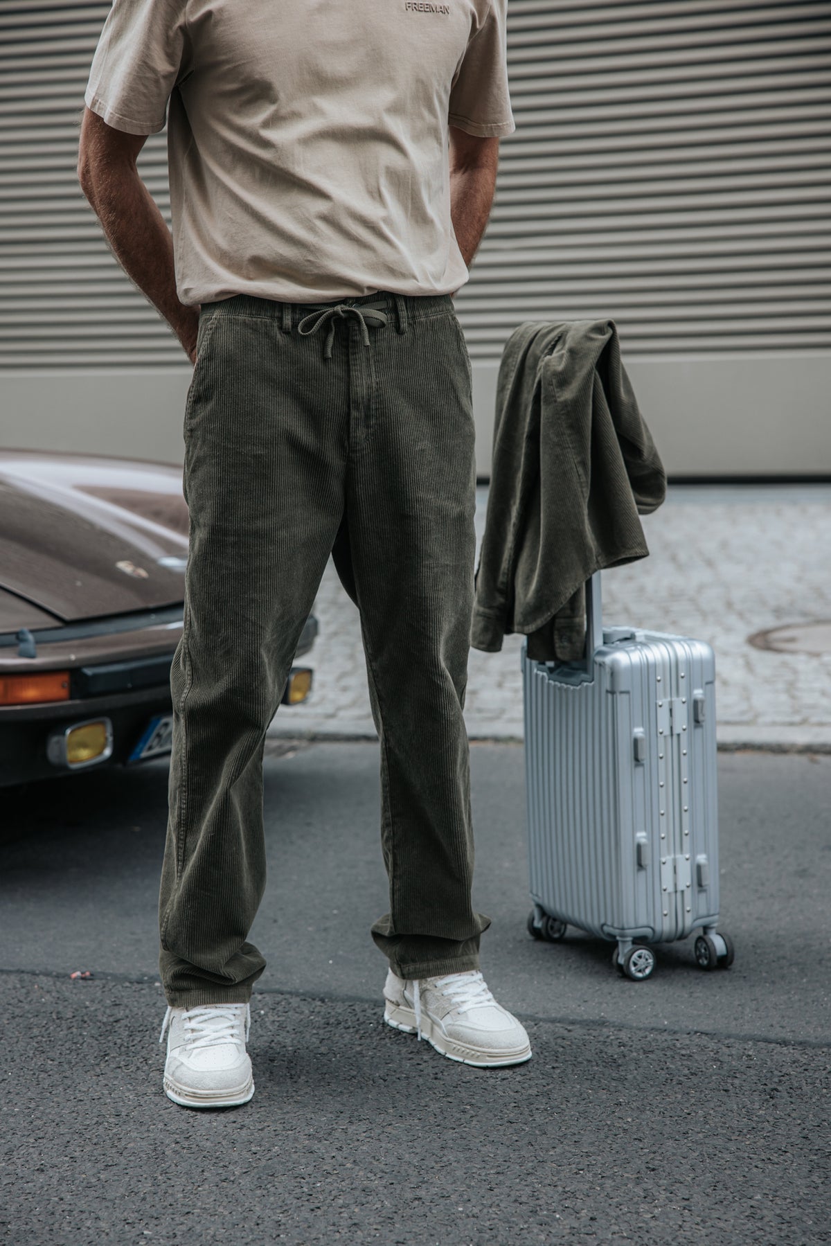 

Corduroy trousers Men Yoric Corduroy olive night | Freeman T. Porter