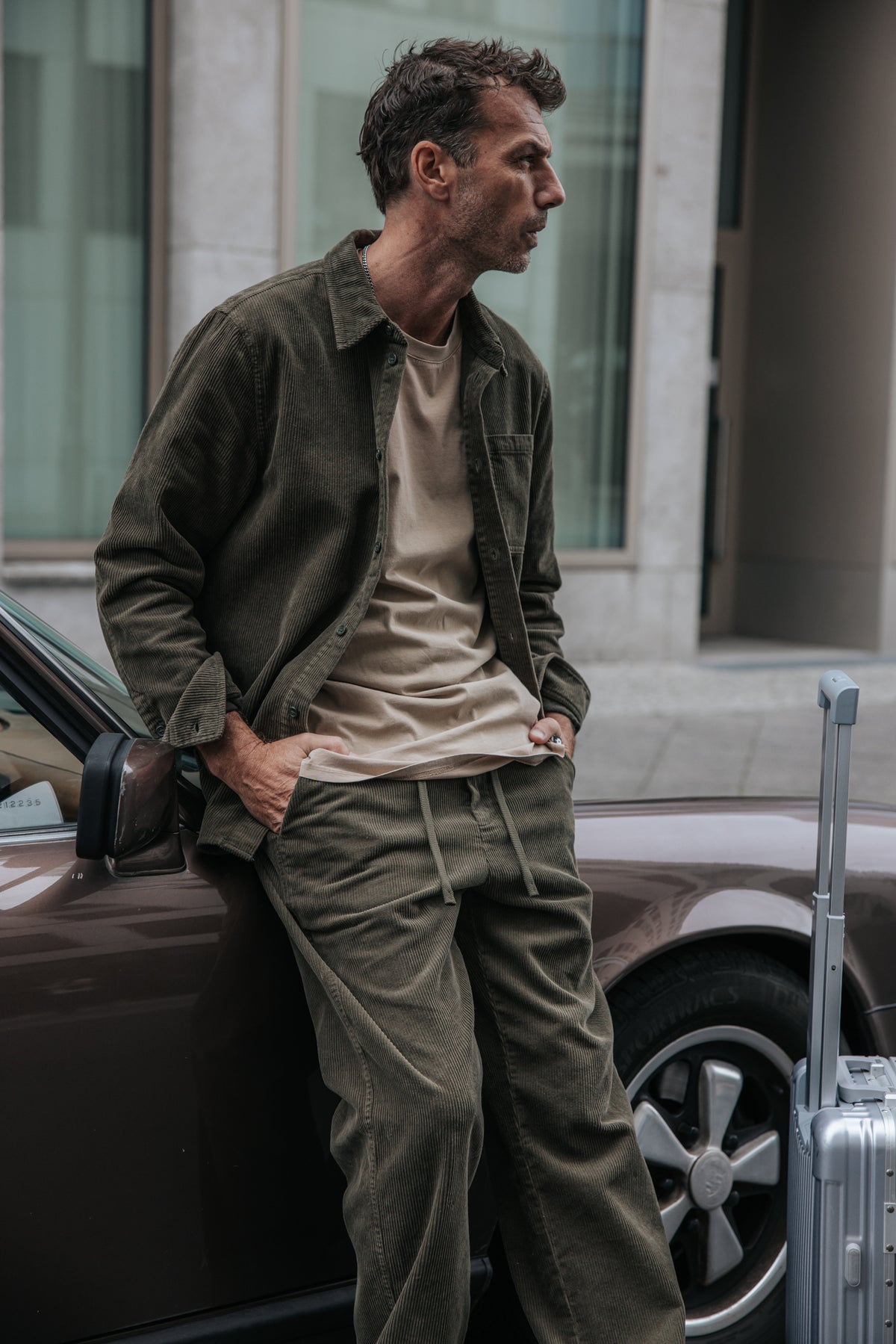 

Corduroy trousers Men Yoric Corduroy olive night | Freeman T. Porter