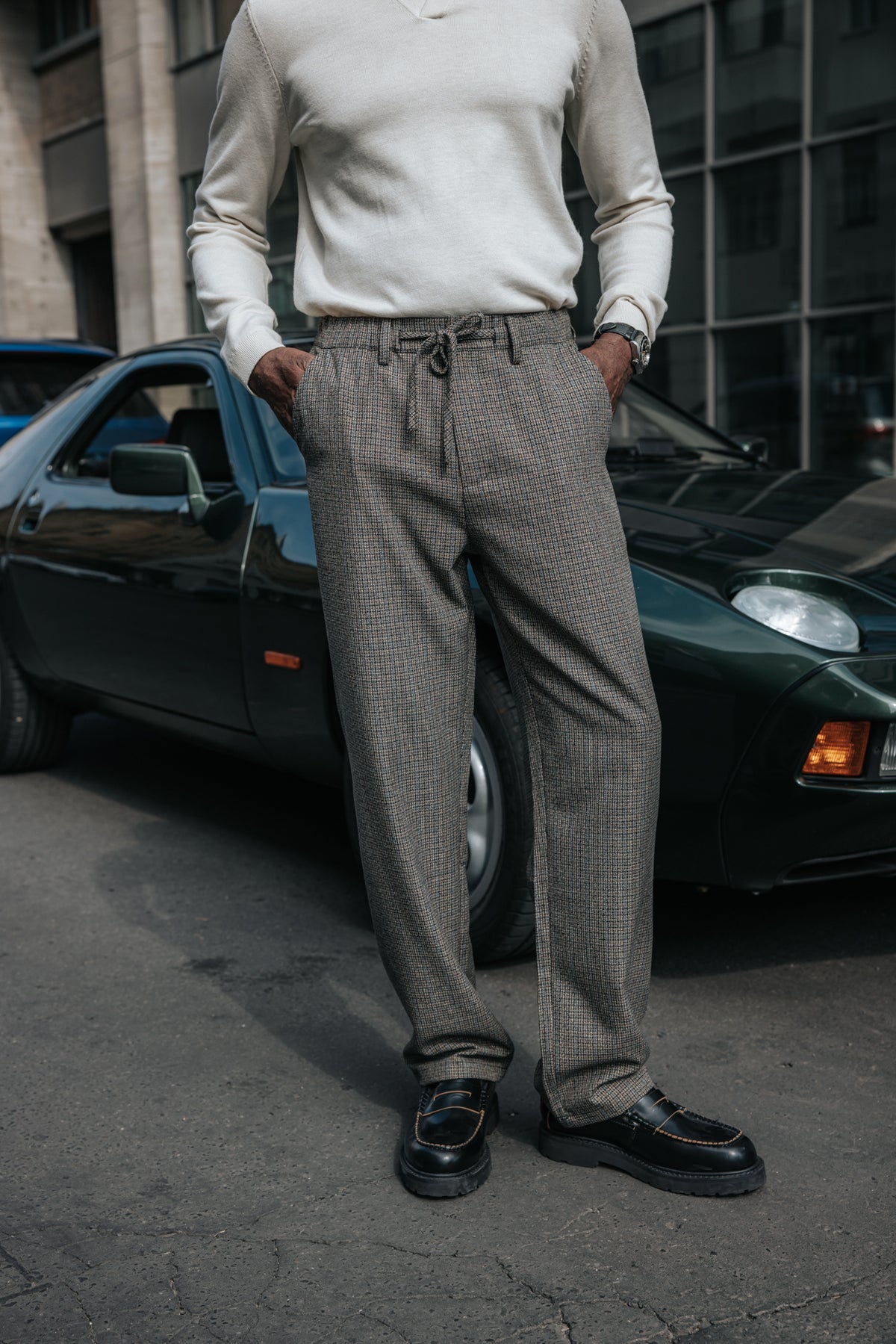 

Pantalon à carreaux Homme Yoric Sherlock original | Freeman T. Porter