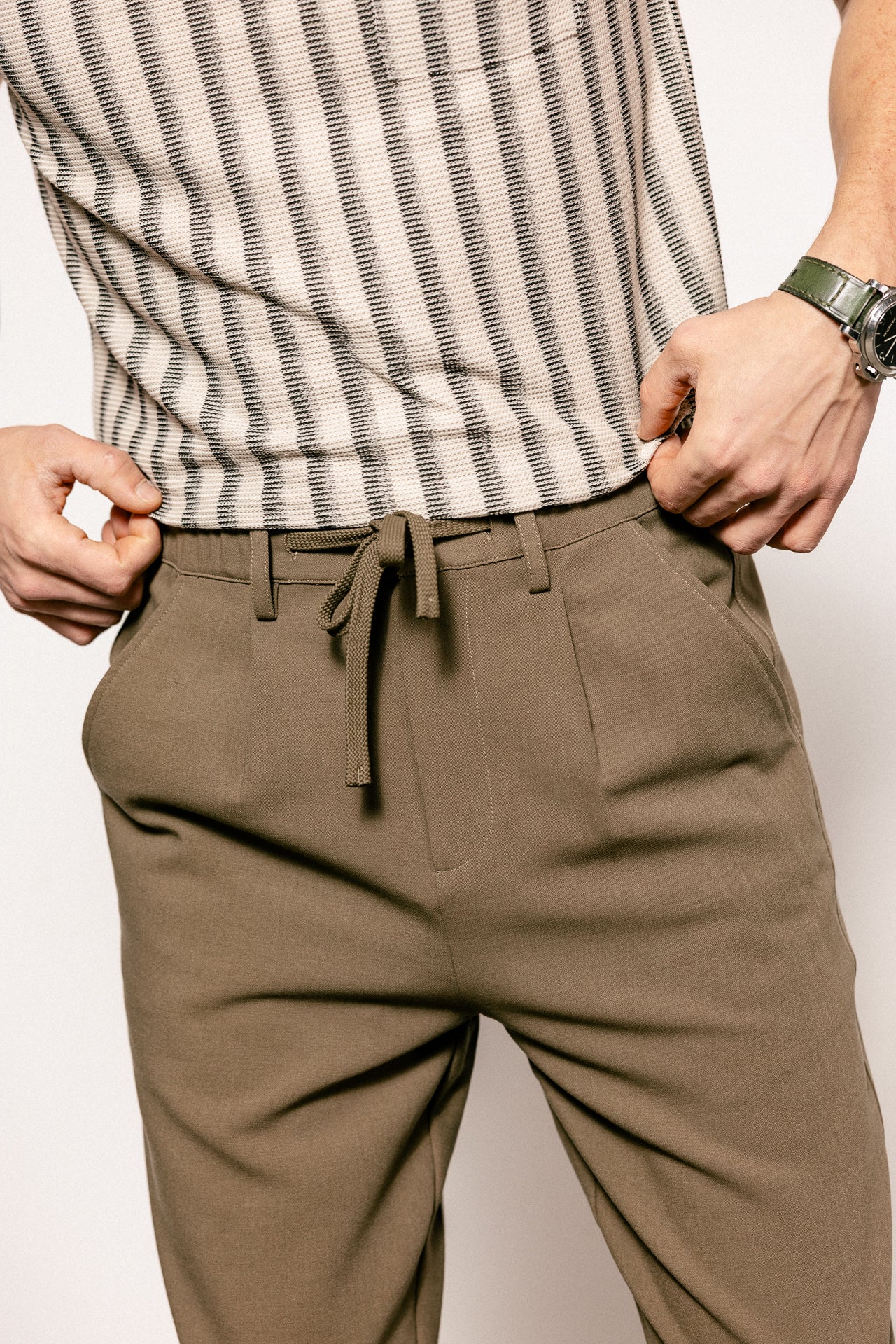 

Relaxed 7/8 Trousers Men Yoric Tempo teak | Freeman T. Porter