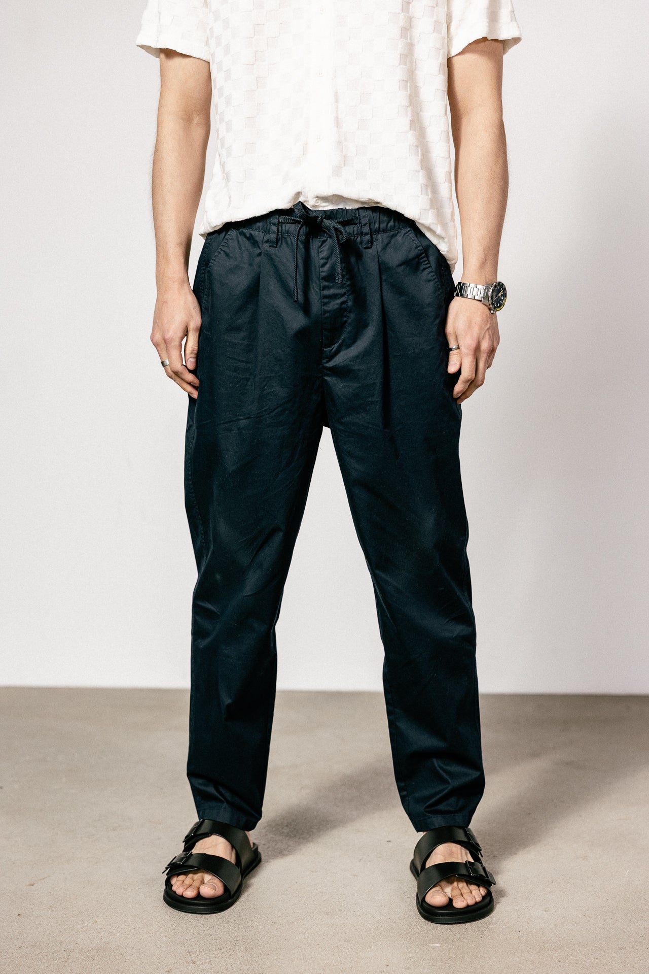 

Relaxed 7/8 pants Men Yoric Graph sky captain | Freeman T. Porter
