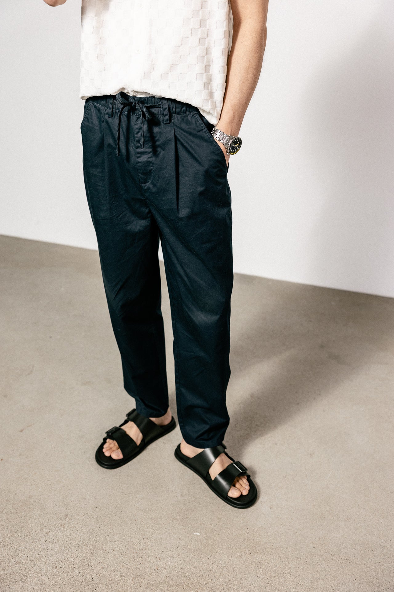 

Relaxed 7/8 pants Men Yoric Graph sky captain | Freeman T. Porter