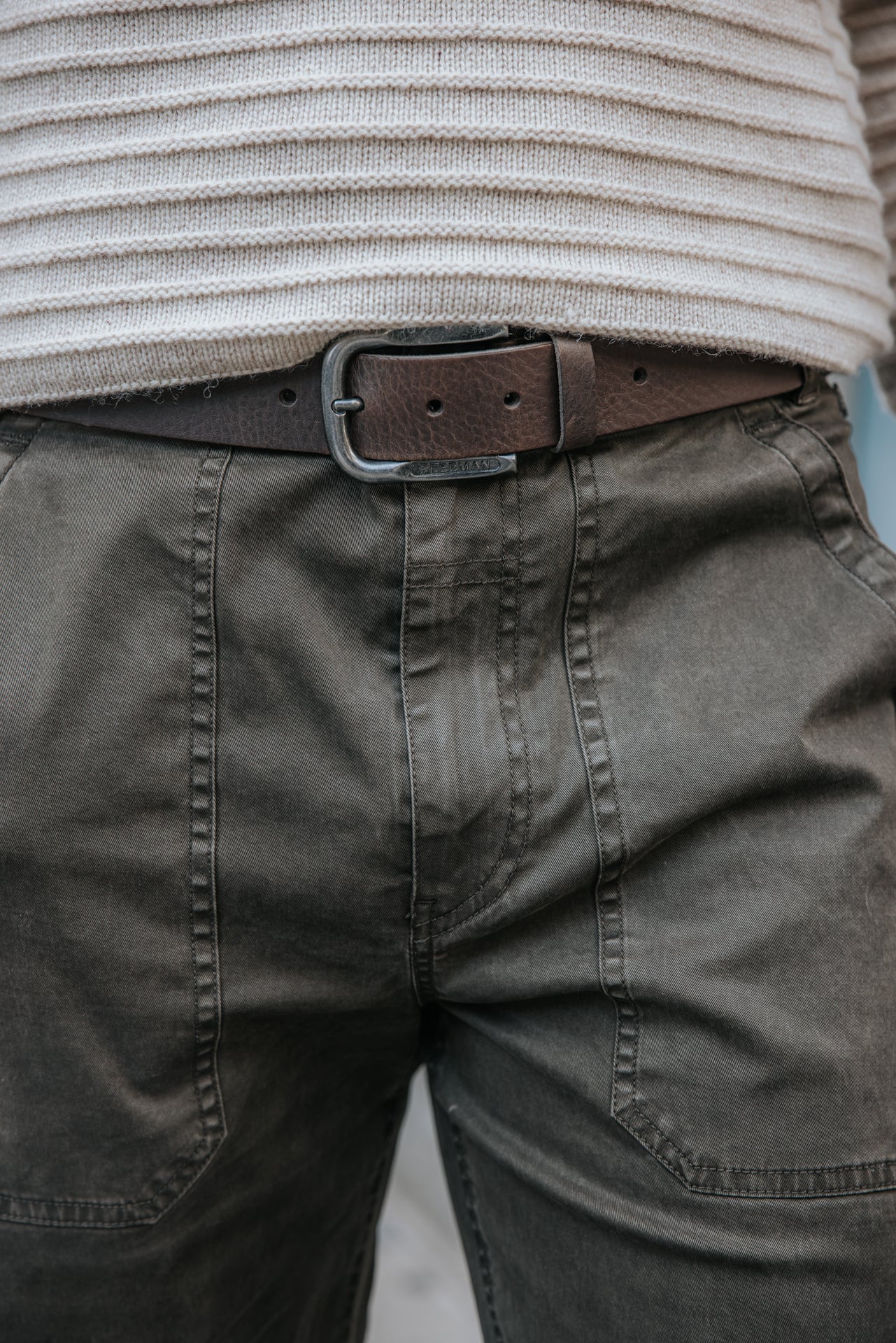 

Casual broek Heren Taco Mazaro khaki | Freeman T. Porter