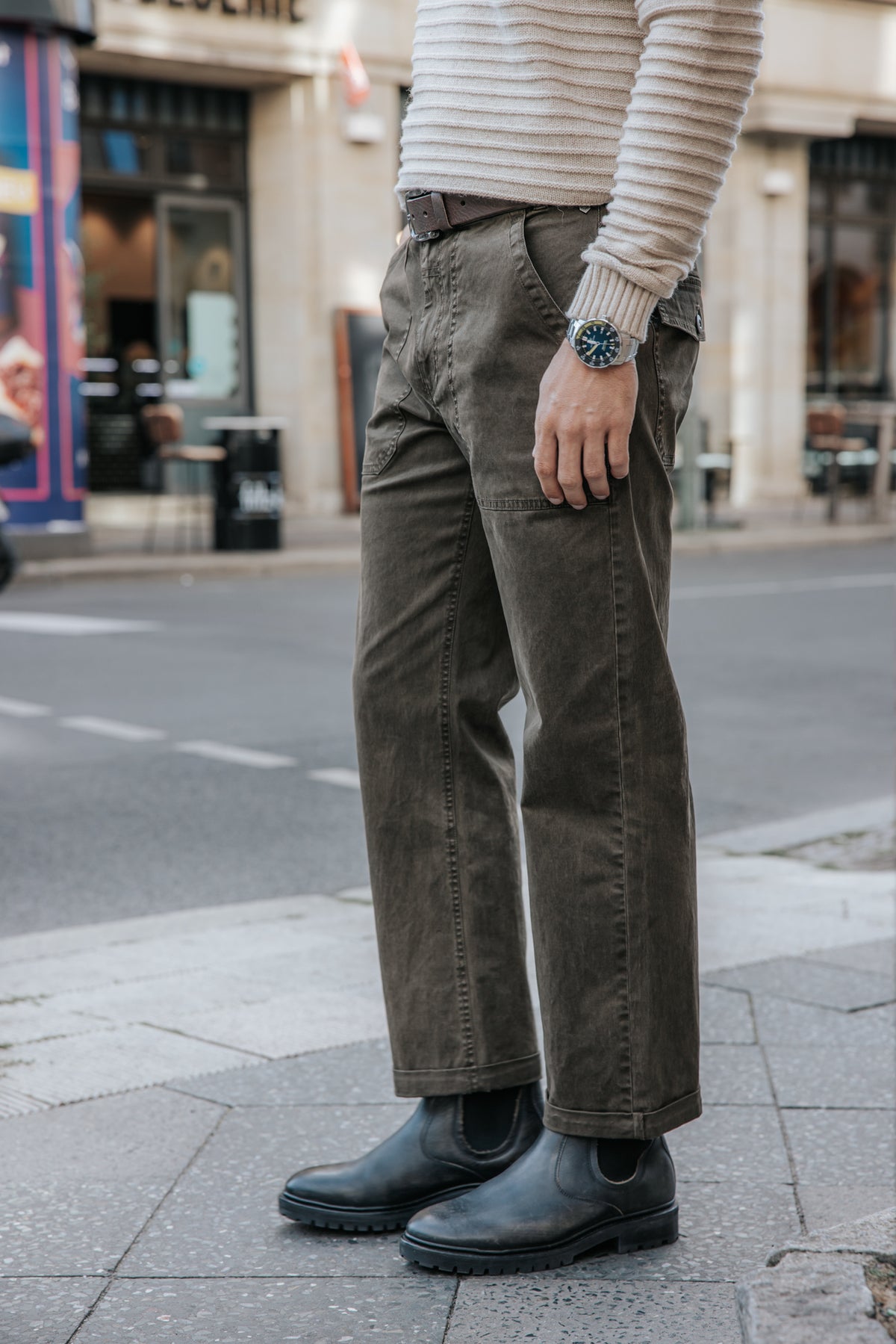 

Casual broek Heren Taco Mazaro khaki | Freeman T. Porter