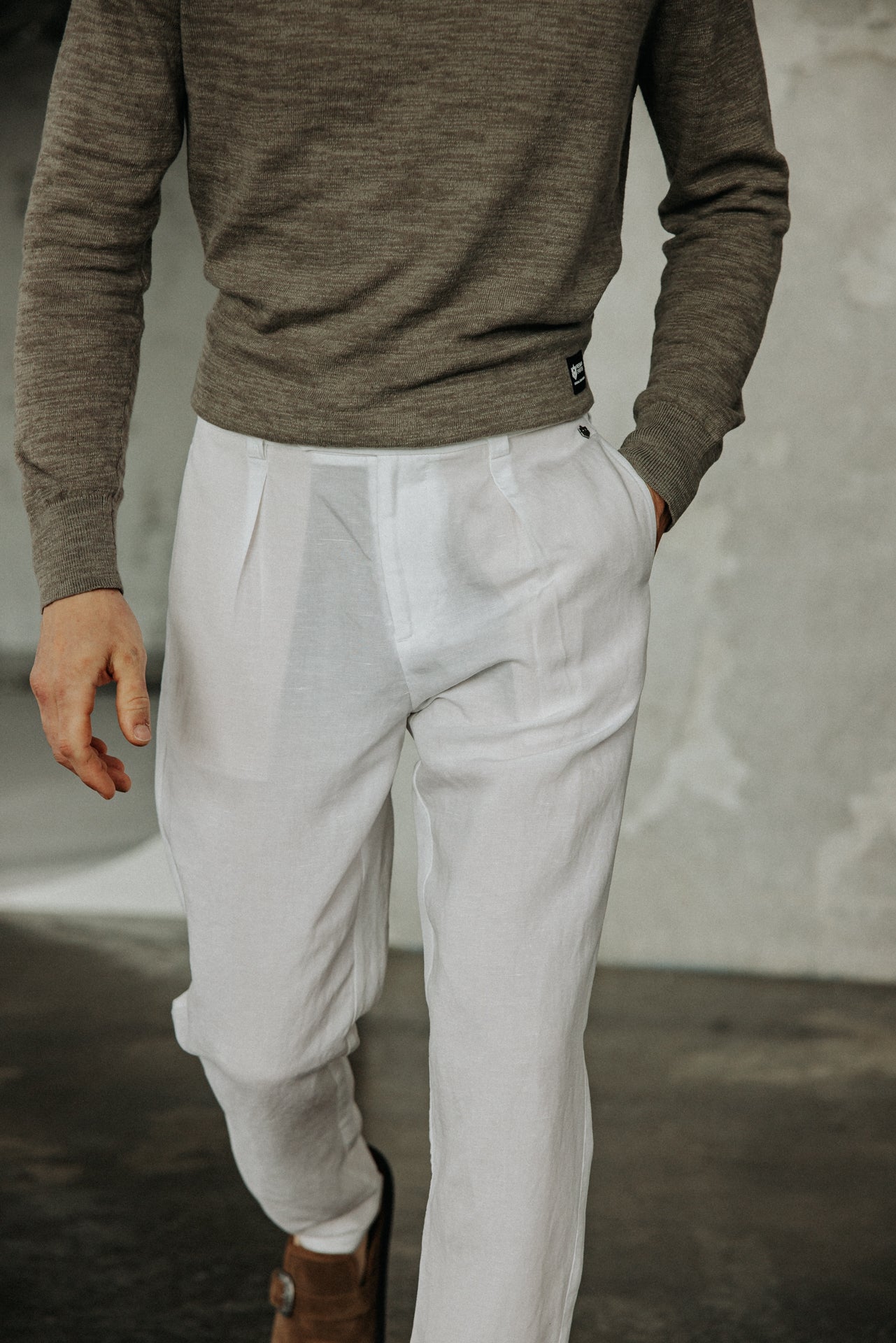 

Pantalon chino Homme Frisco Somero white | Freeman T. Porter