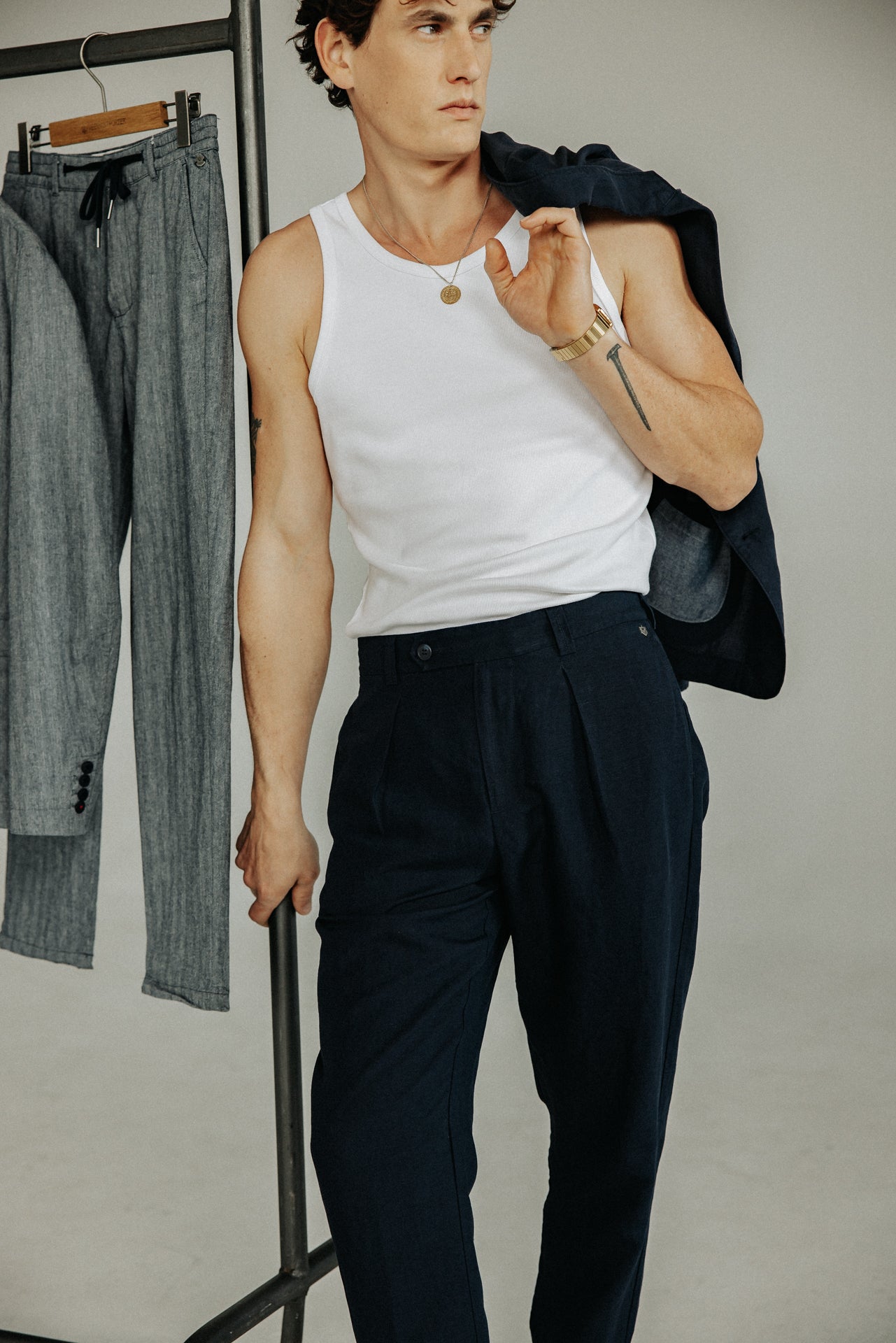 

Pantalon chino Homme Frisco Somero navy | Freeman T. Porter