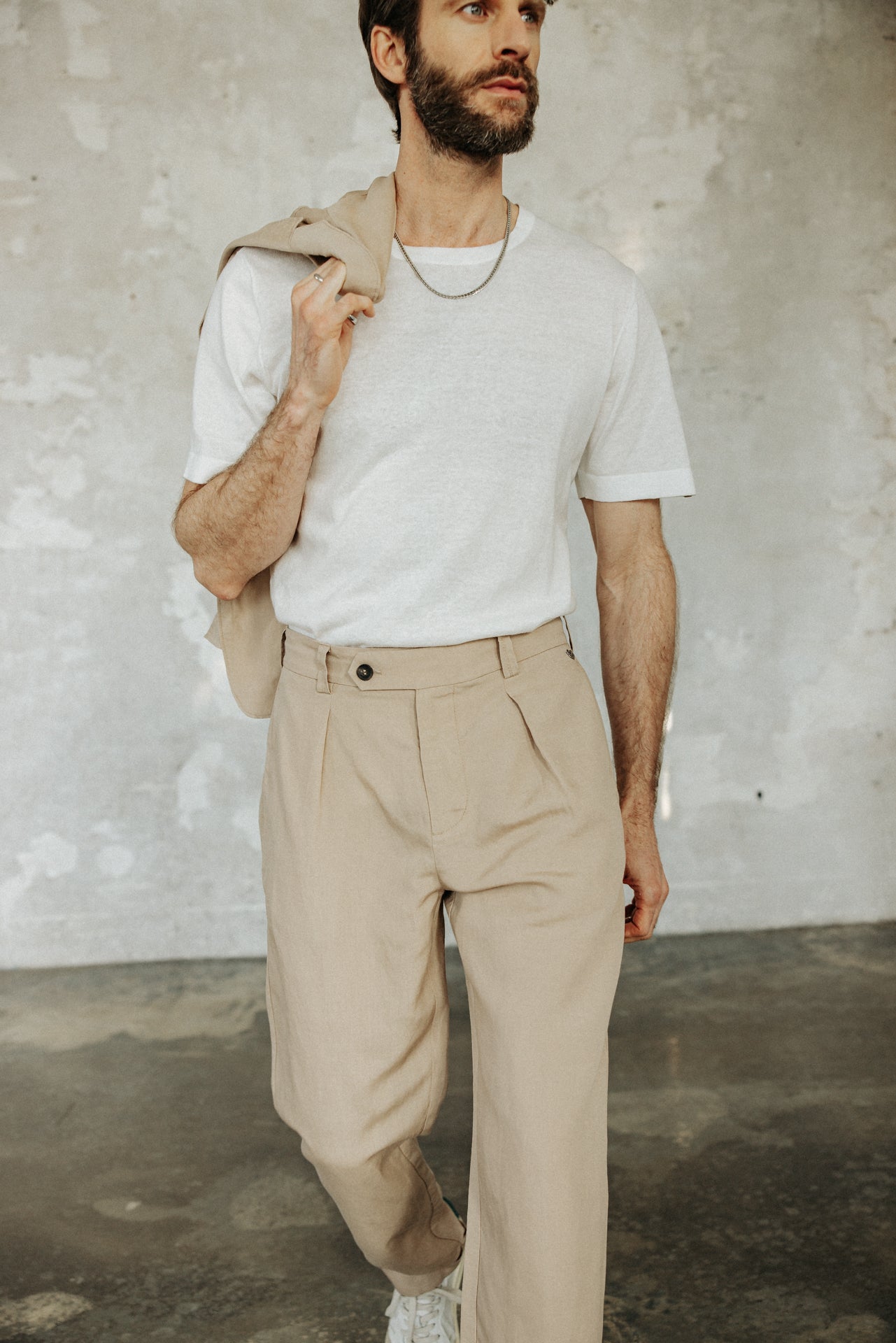 

Pantalon chino Homme Frisco Somero beige | Freeman T. Porter