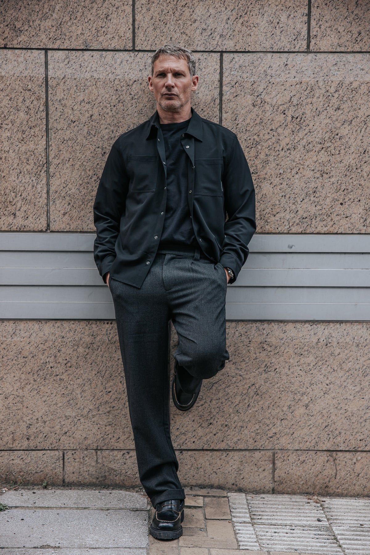 

Bundfaltenhose Herren Frisco Luther moon rock | Freeman T. Porter