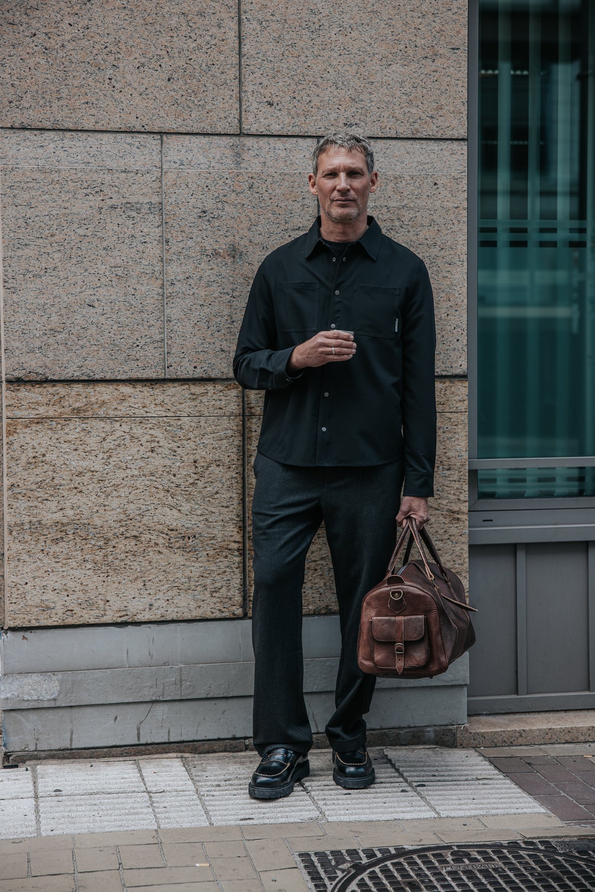 

Bundfaltenhose Herren Frisco Luther moon rock | Freeman T. Porter