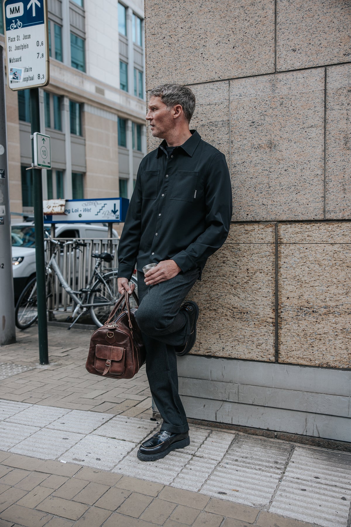 

Bundfaltenhose Herren Frisco Luther moon rock | Freeman T. Porter