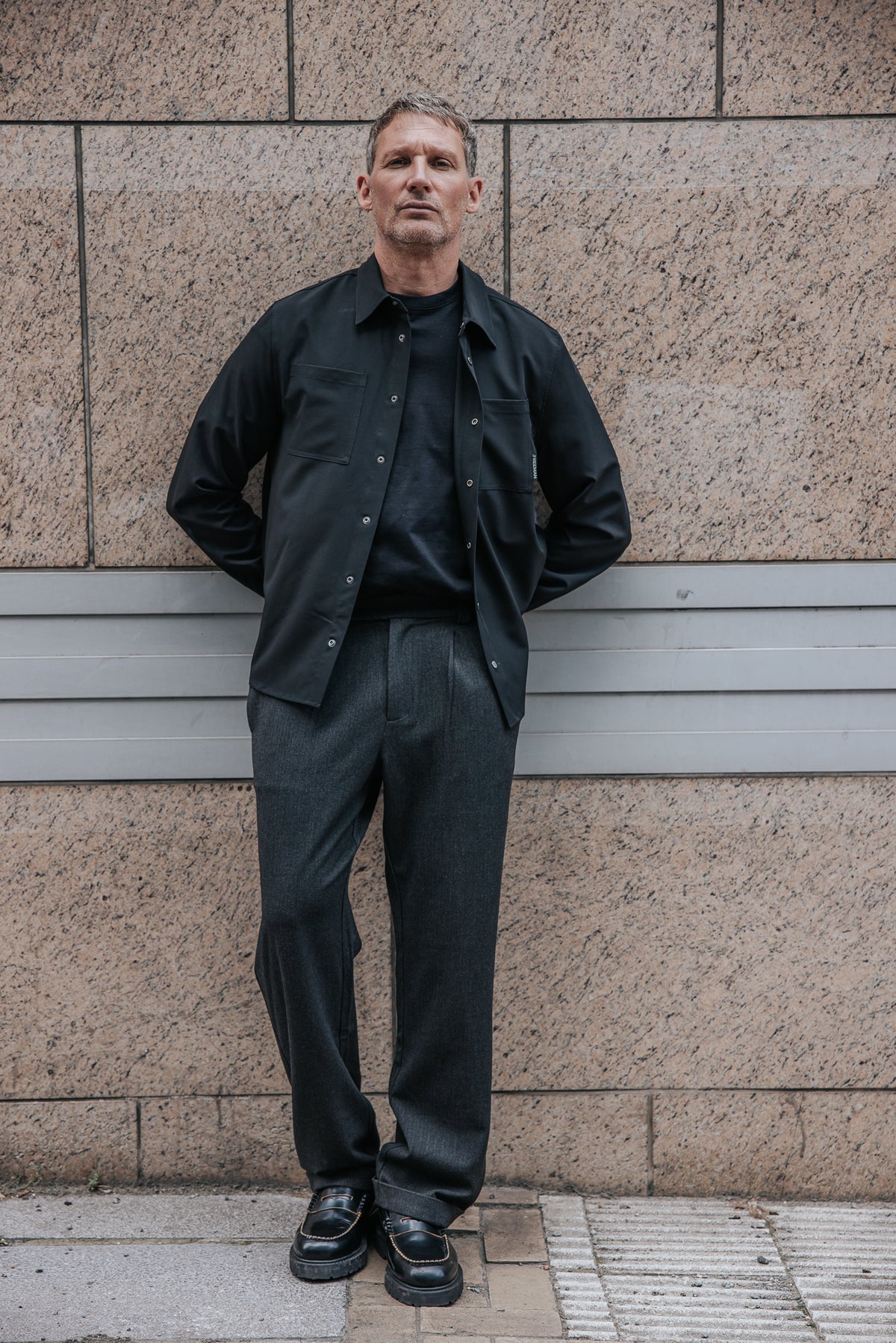 

Bundfaltenhose Herren Frisco Luther moon rock | Freeman T. Porter