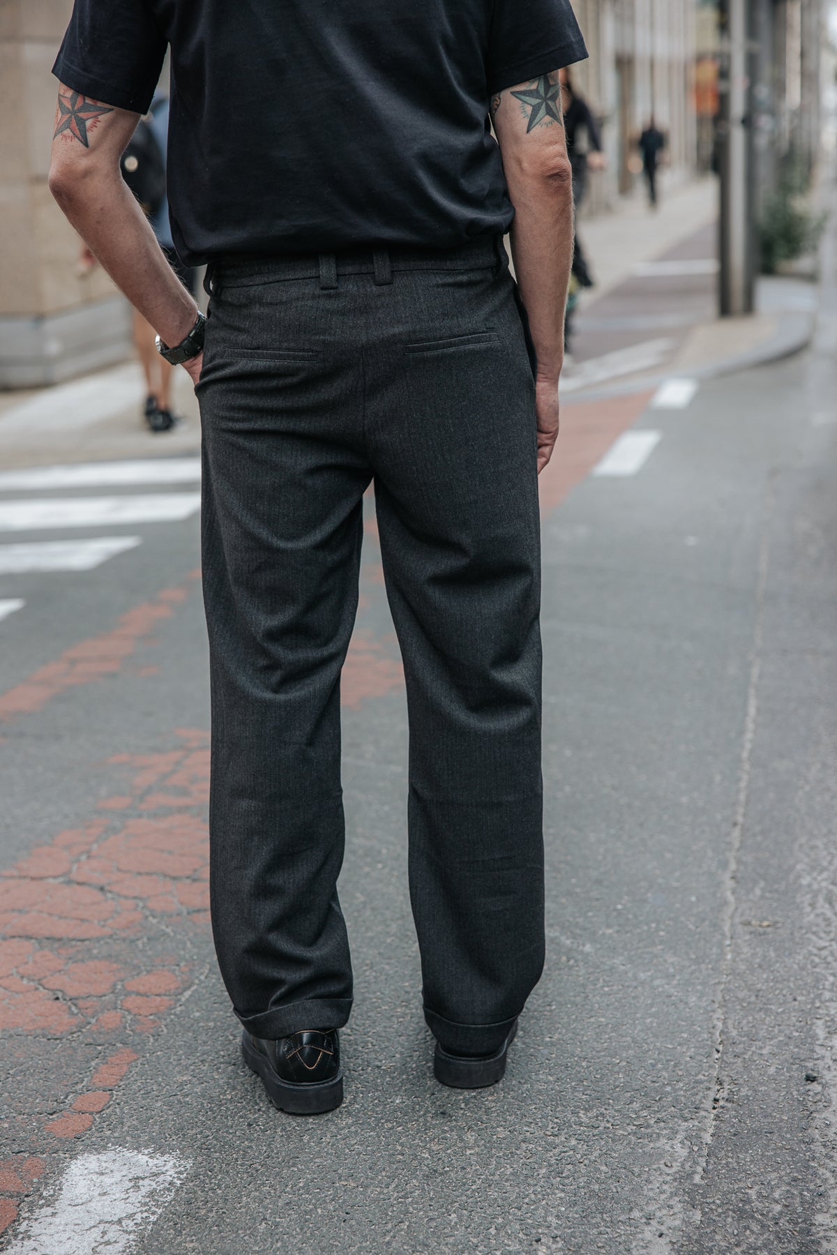 

Bundfaltenhose Herren Frisco Luther moon rock | Freeman T. Porter