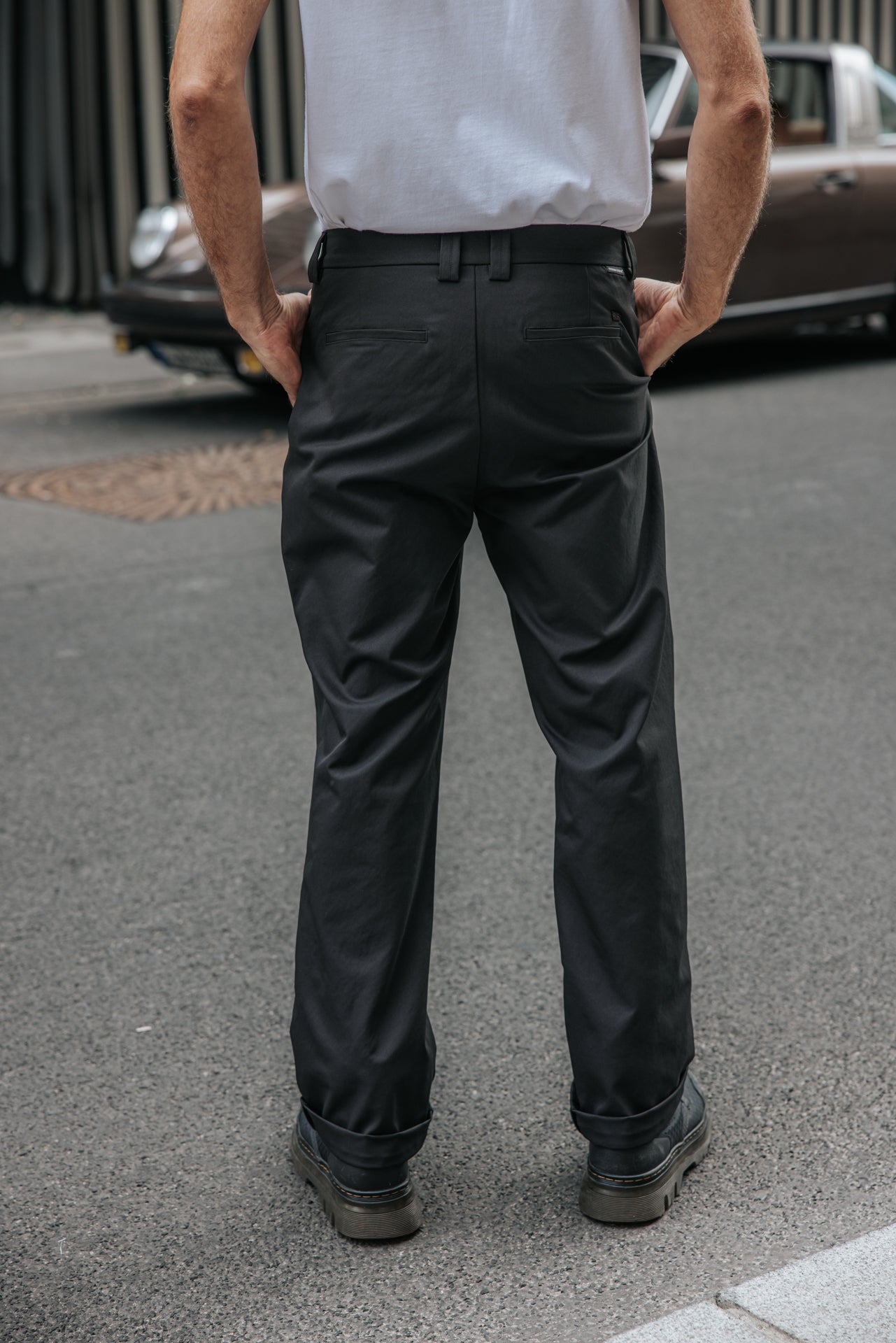 

Bundfaltenhose Herren Frisco Ghost black | Freeman T. Porter