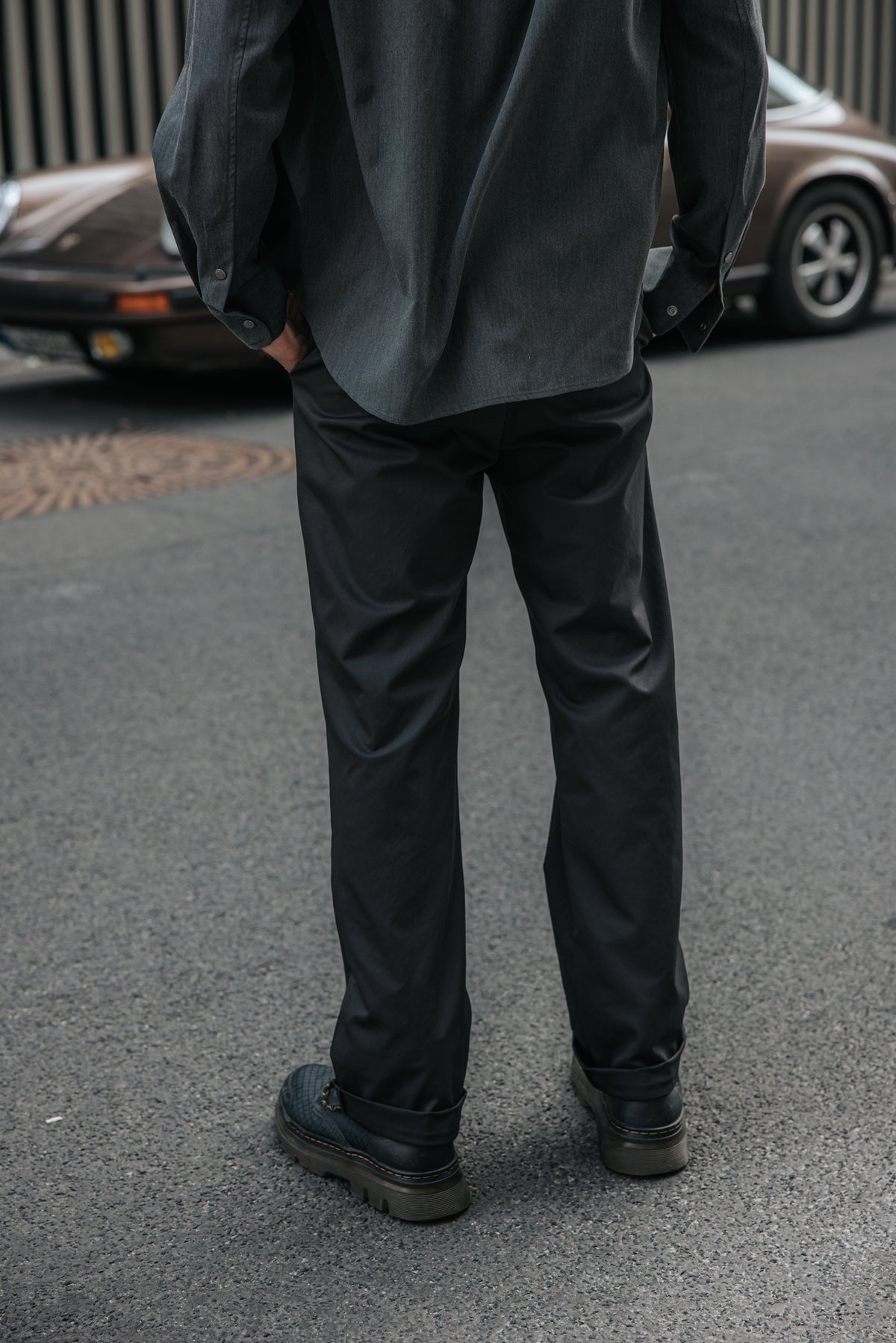 

Bundfaltenhose Herren Frisco Ghost black | Freeman T. Porter