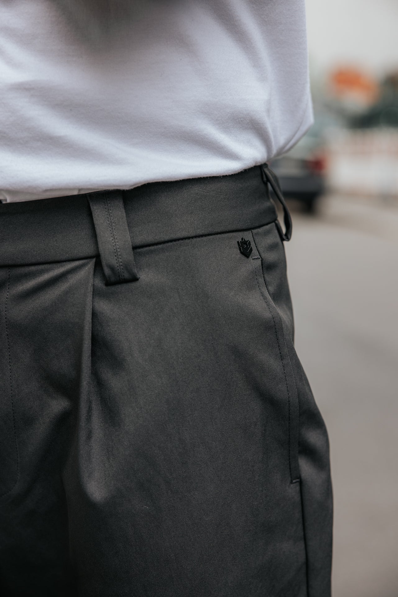 

Bundfaltenhose Herren Frisco Ghost black | Freeman T. Porter