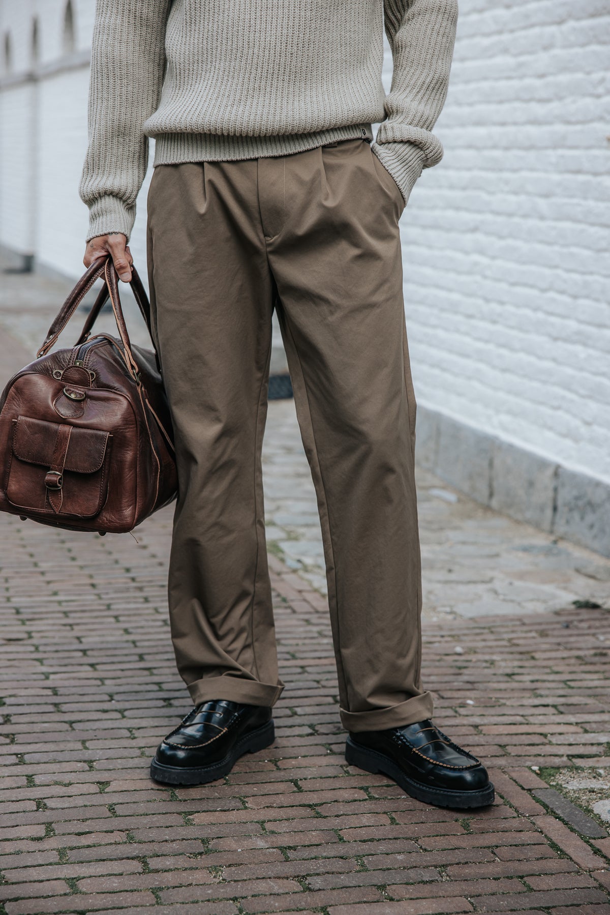 

Pantalón de pinzas Hombre Frisco Ghost kelp | Freeman T. Porter