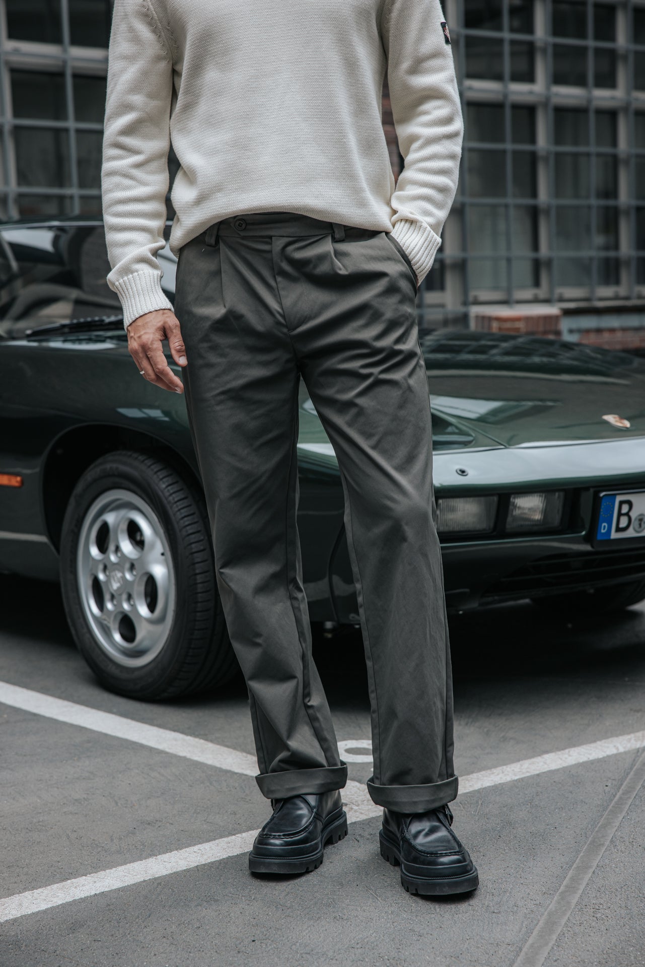 

Bundfaltenhose Herren Frisco Ghost chimera | Freeman T. Porter