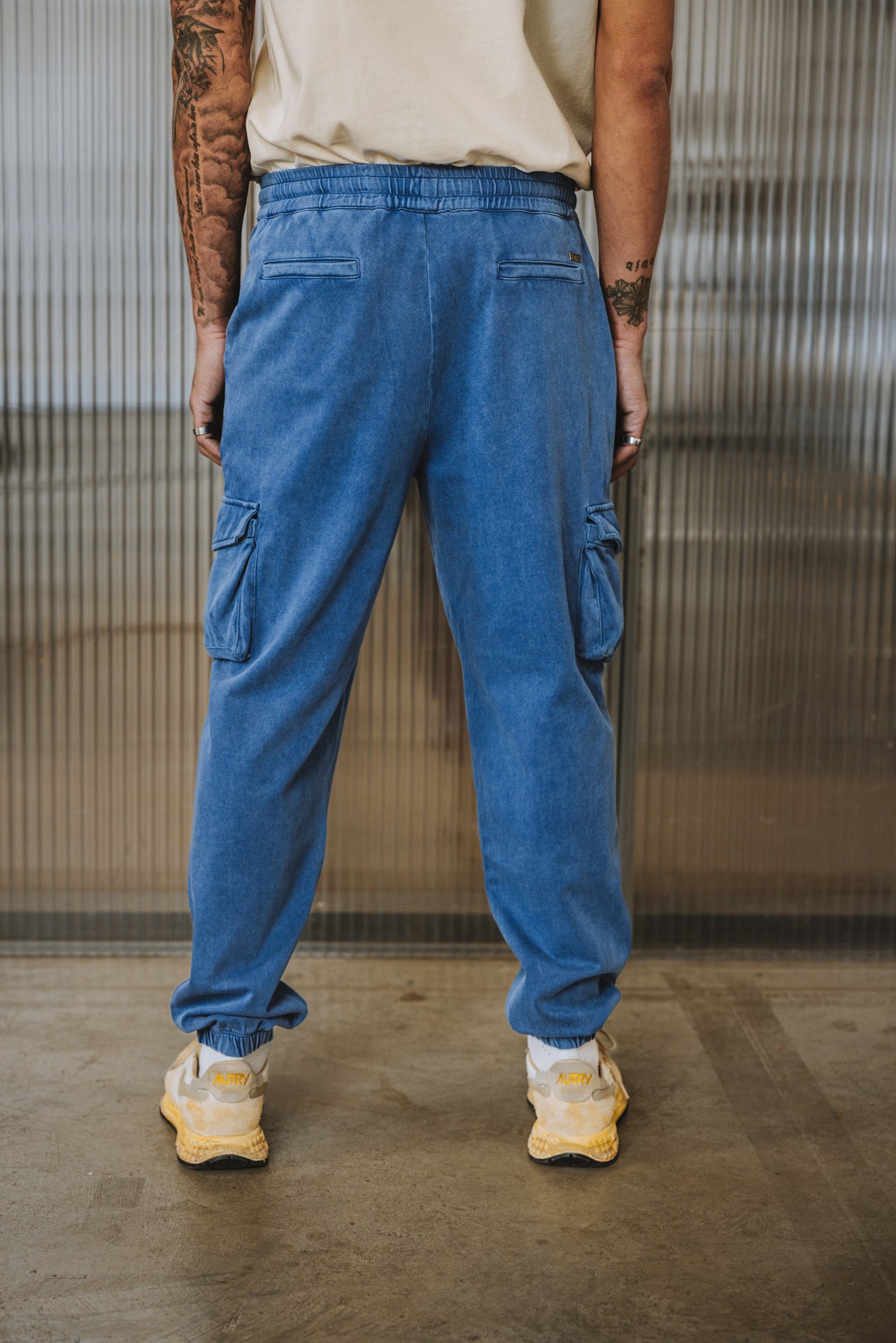 

Pantalon jogging Homme Miles Alpha steel blue | Freeman T. Porter