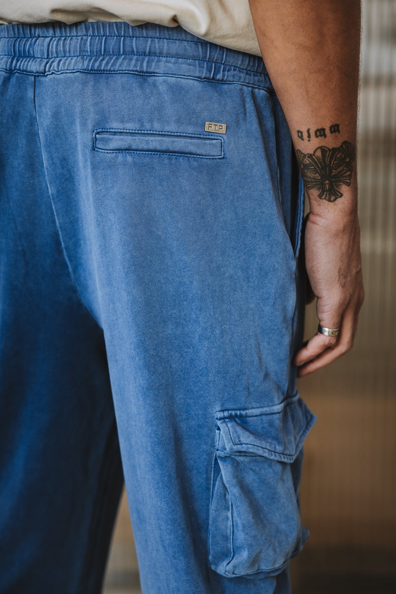 

Pantalon jogging Homme Miles Alpha steel blue | Freeman T. Porter