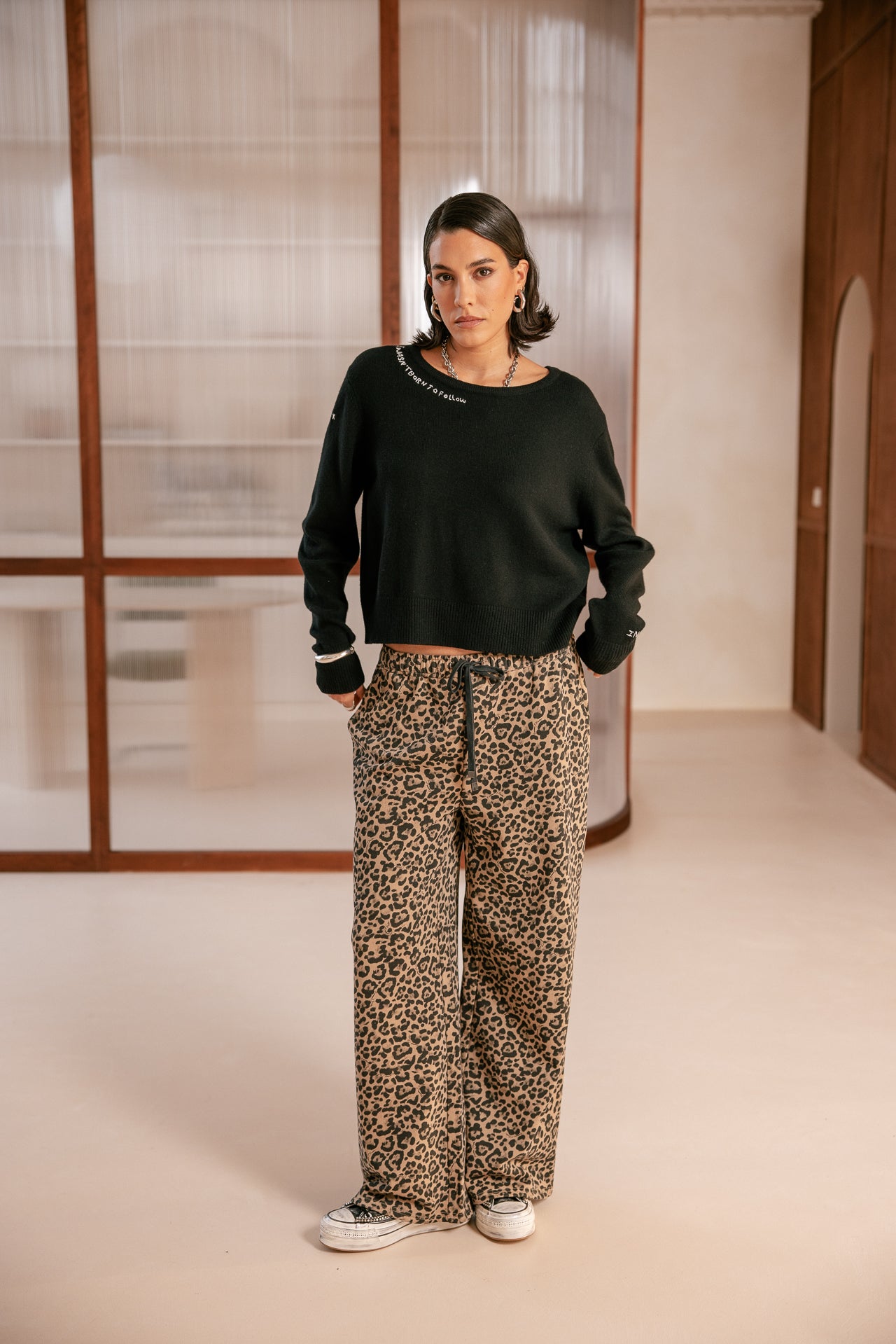   
            

Pantalones jogging estampados Mujer Vamor Leo natural beige | Freeman T. Porter
          