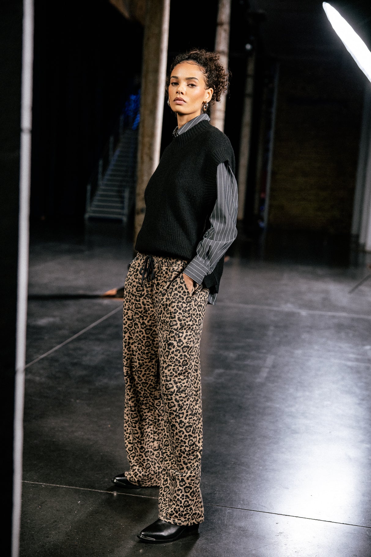 

Printed jogger pants Women Vamor Leo natural beige | Freeman T. Porter