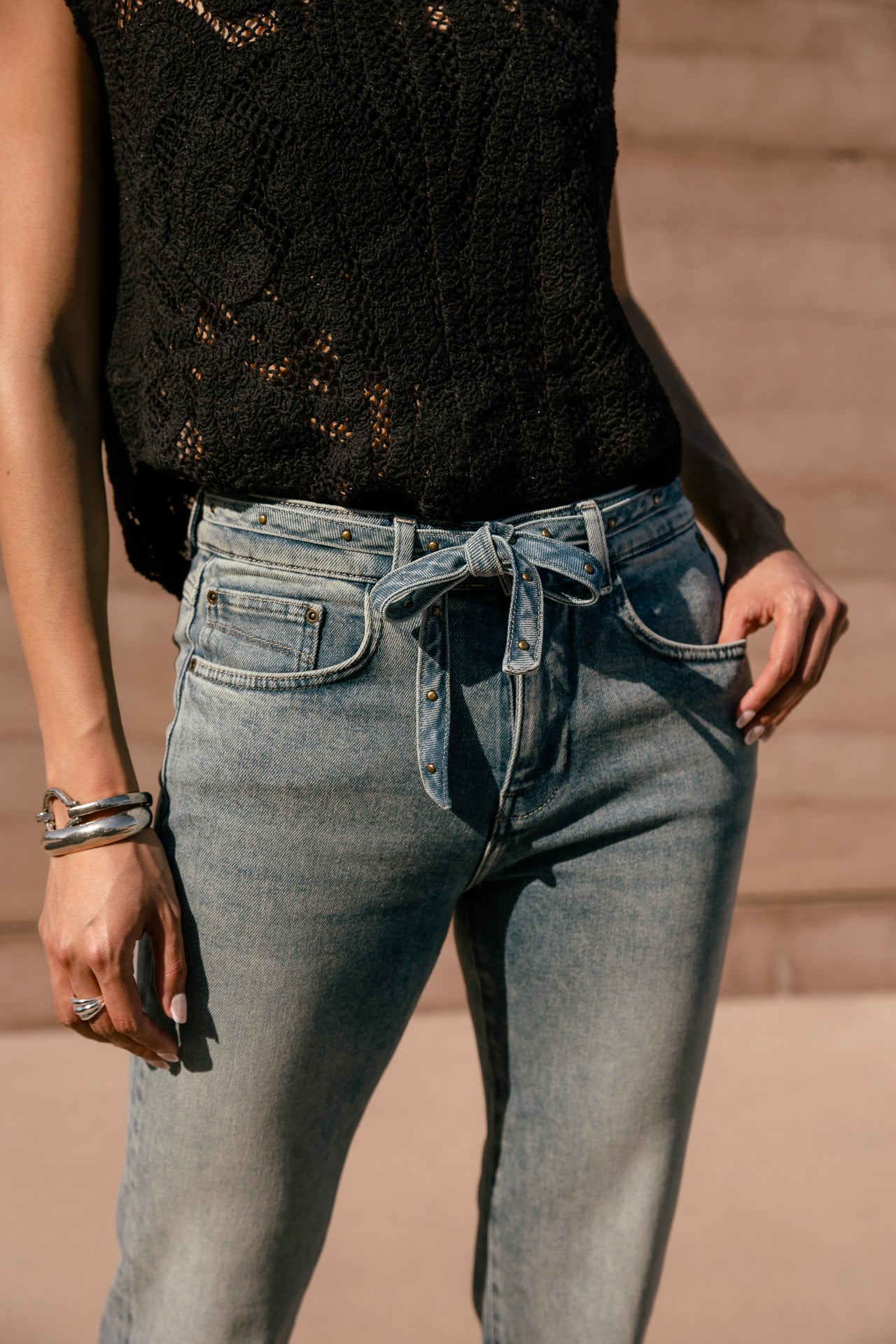 
              

Jeans droit taille haute Femme Scarlett Long barlton | Freeman T. Porter
            