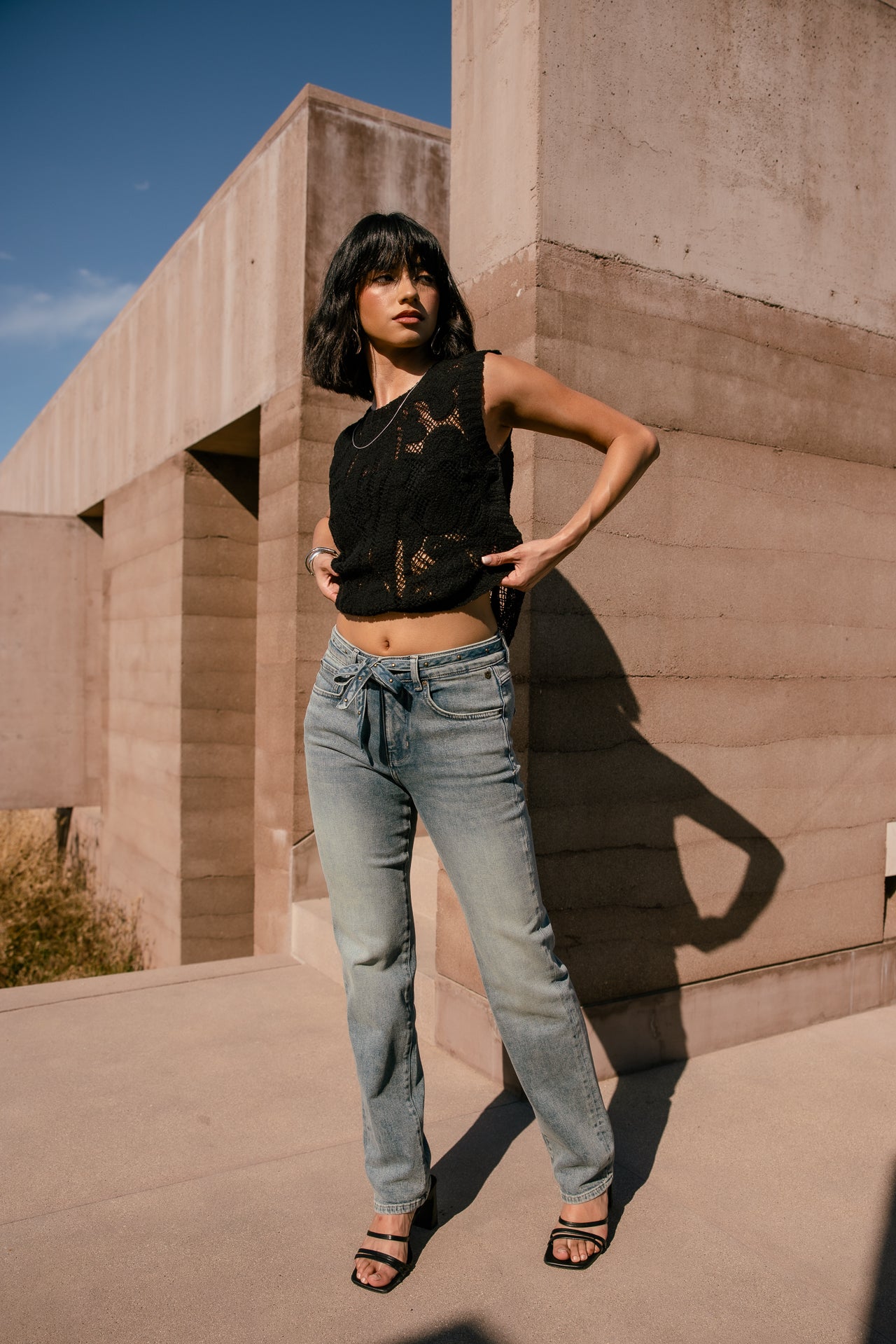 

Jeans droit taille haute Femme Scarlett Long barlton | Freeman T. Porter