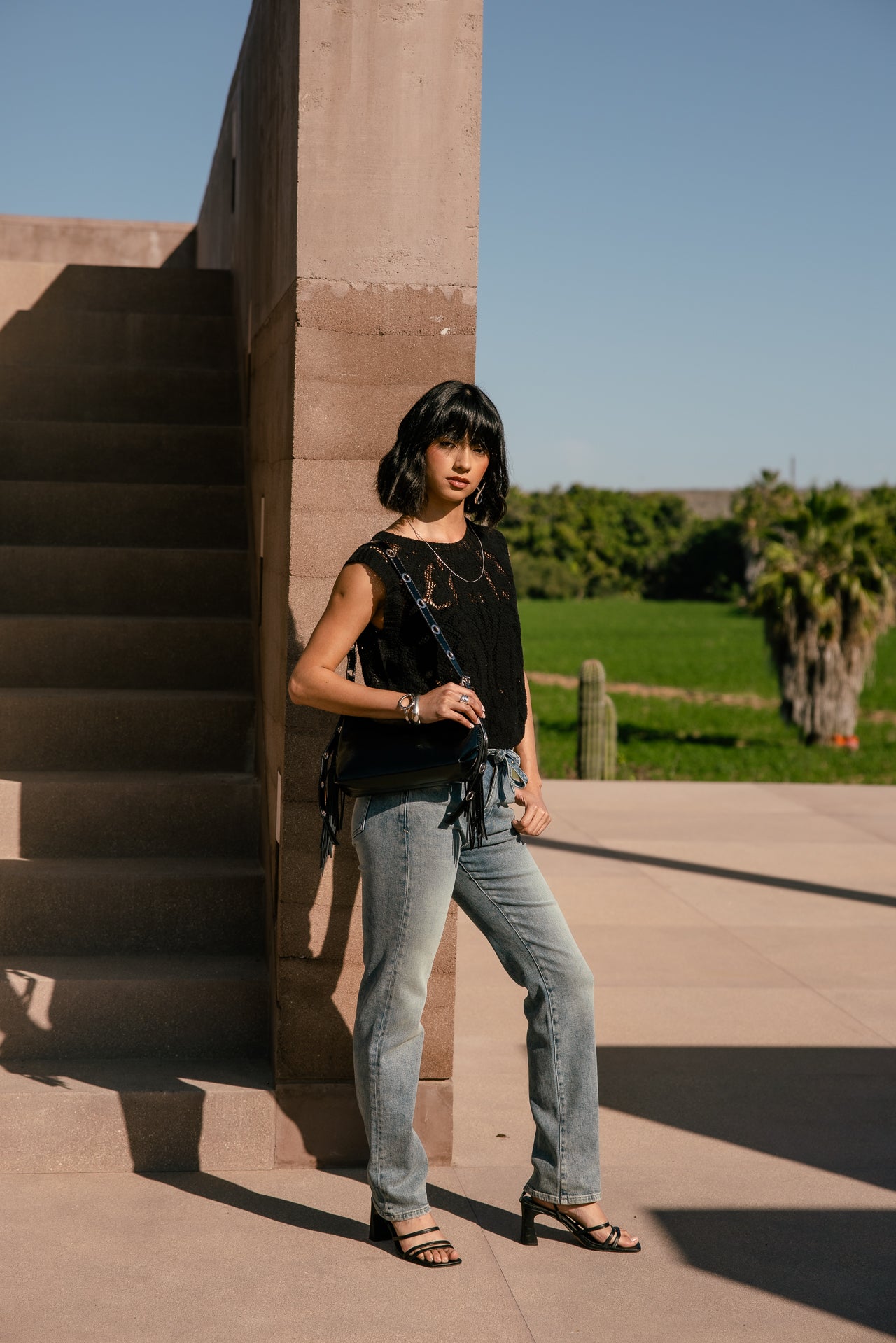 

Jeans droit taille haute Femme Scarlett Long barlton | Freeman T. Porter