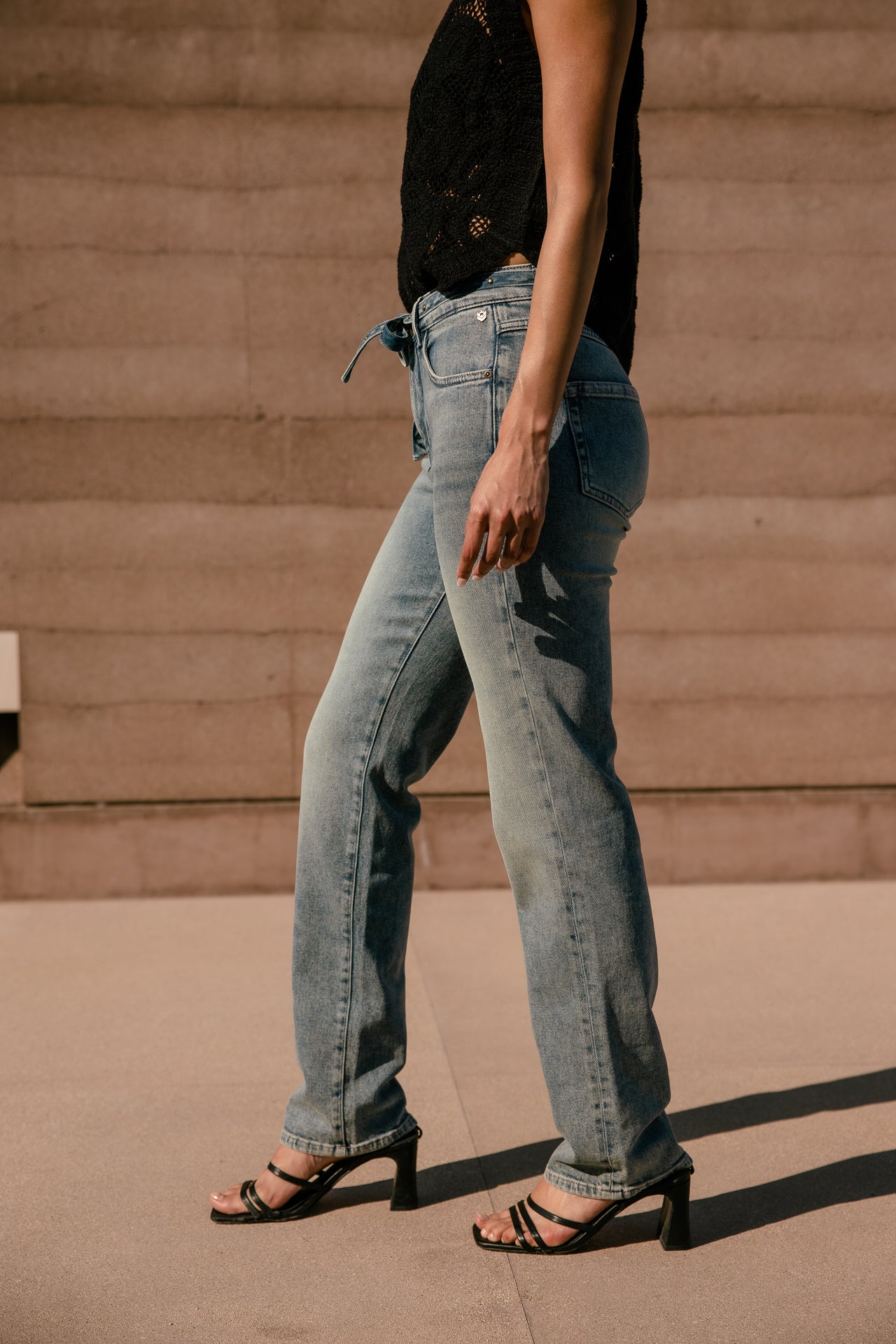 

Jeans droit taille haute Femme Scarlett Long barlton | Freeman T. Porter