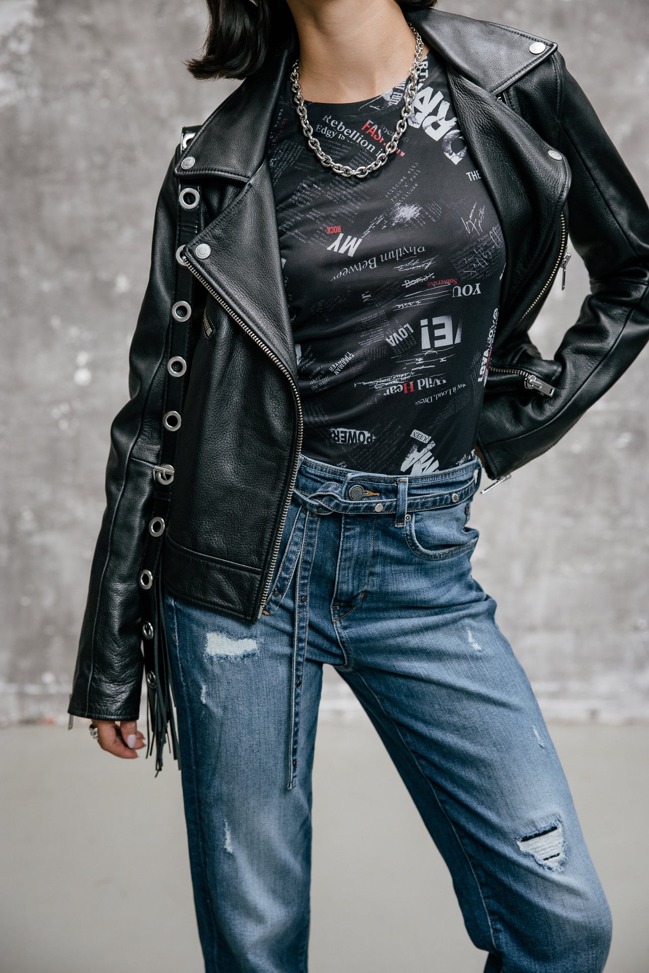 

Hoge taille jeans Dames Scarlett Long samba dark | Freeman T. Porter