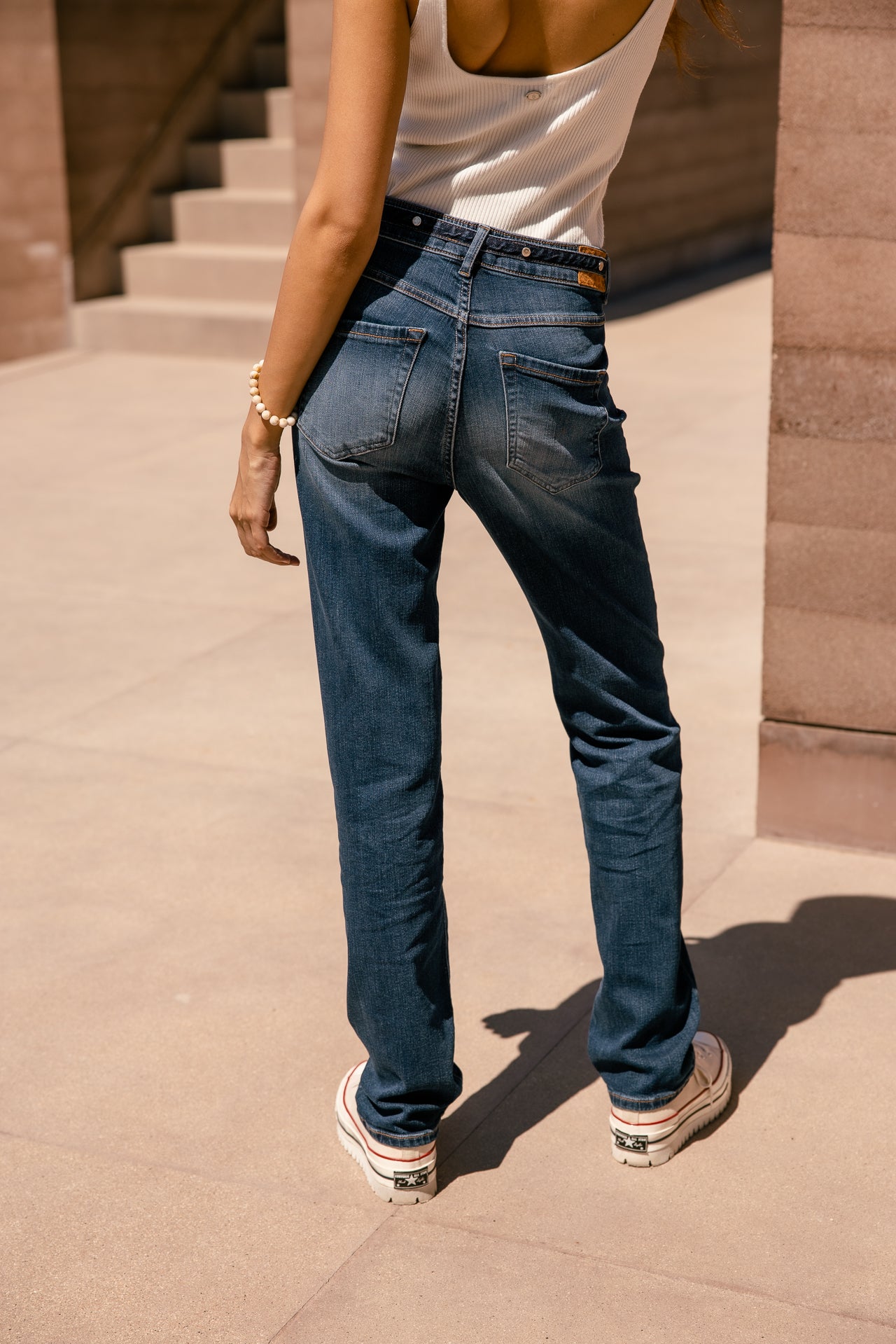 

Jeans droit taille haute Femme Scarlett Long samba dark | Freeman T. Porter